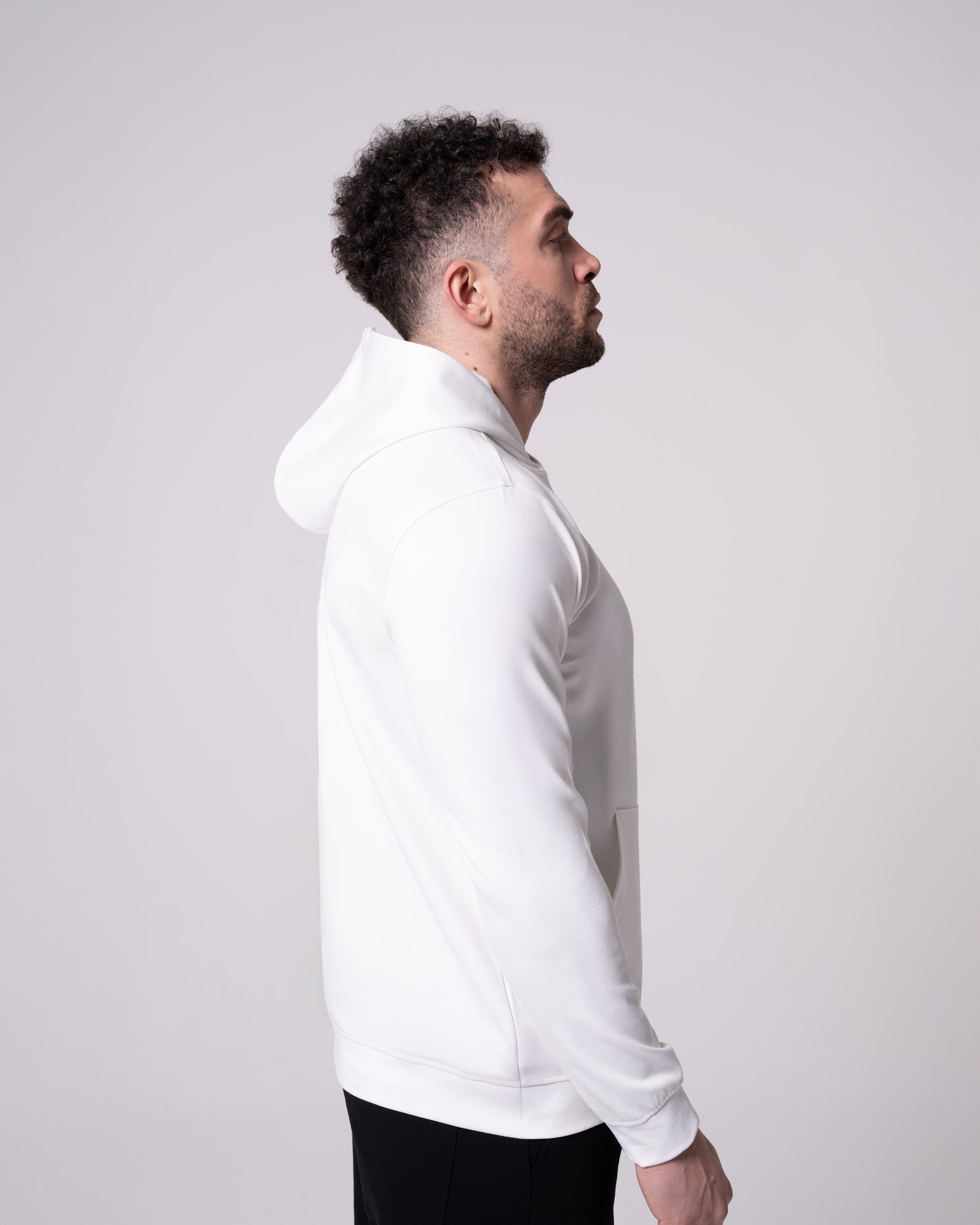 Ekru Kapüşonlu Sweatshirt