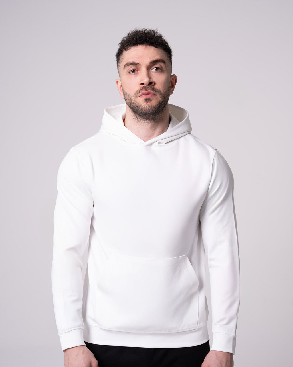 Ekru Kapüşonlu Sweatshirt Craftlabel