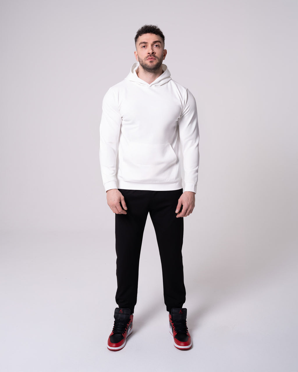 Ekru Kapüşonlu Sweatshirt