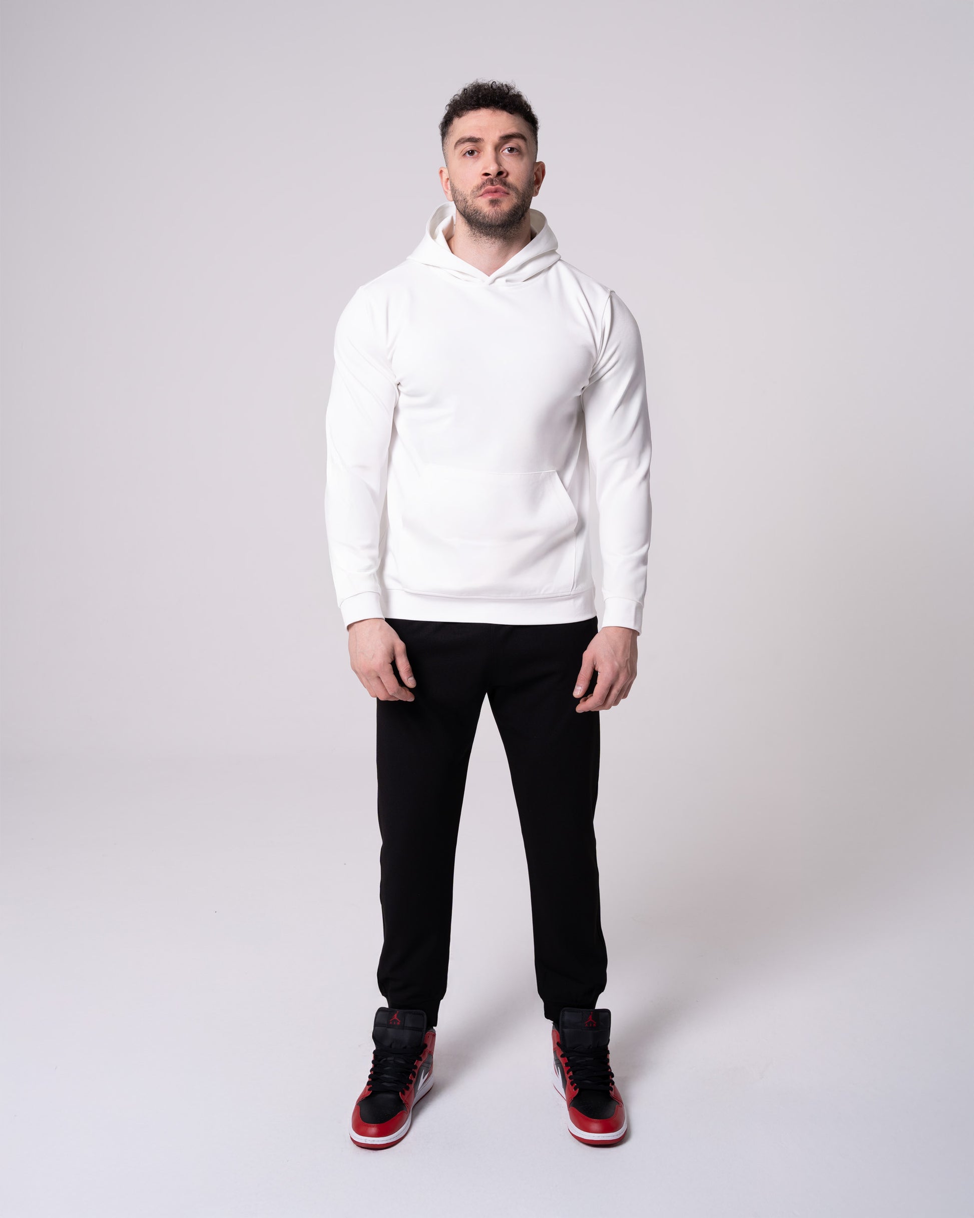 Ekru Kapüşonlu Sweatshirt