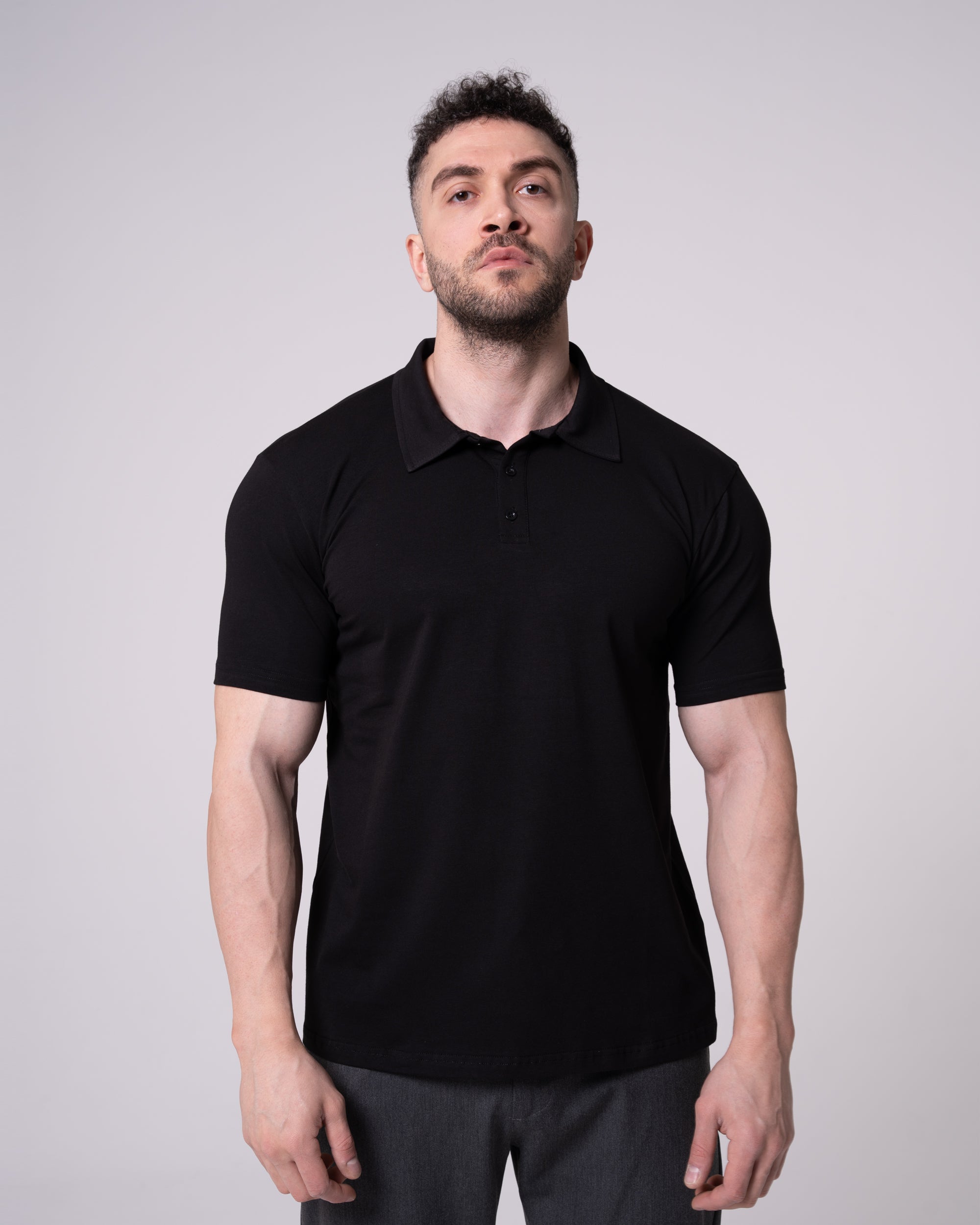 Siyah Polo Yaka Tişört