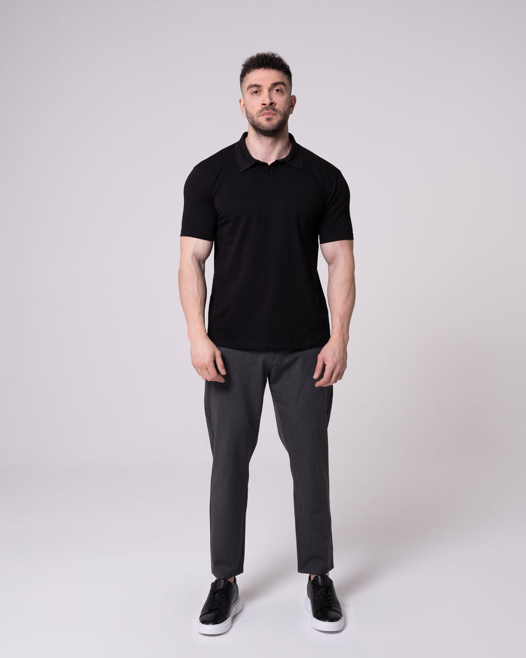 Siyah Polo Yaka Tişört