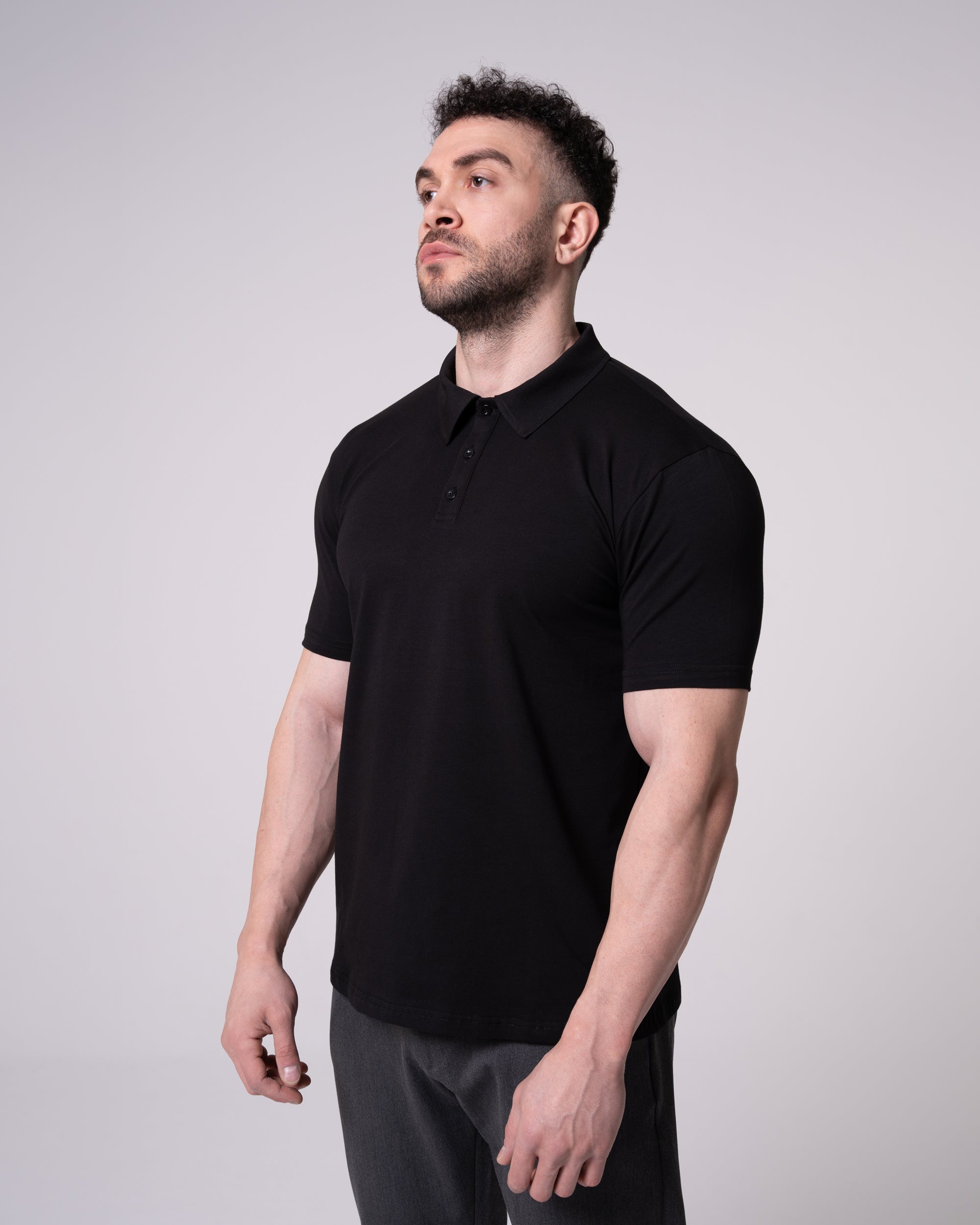 Siyah Polo Yaka Tişört