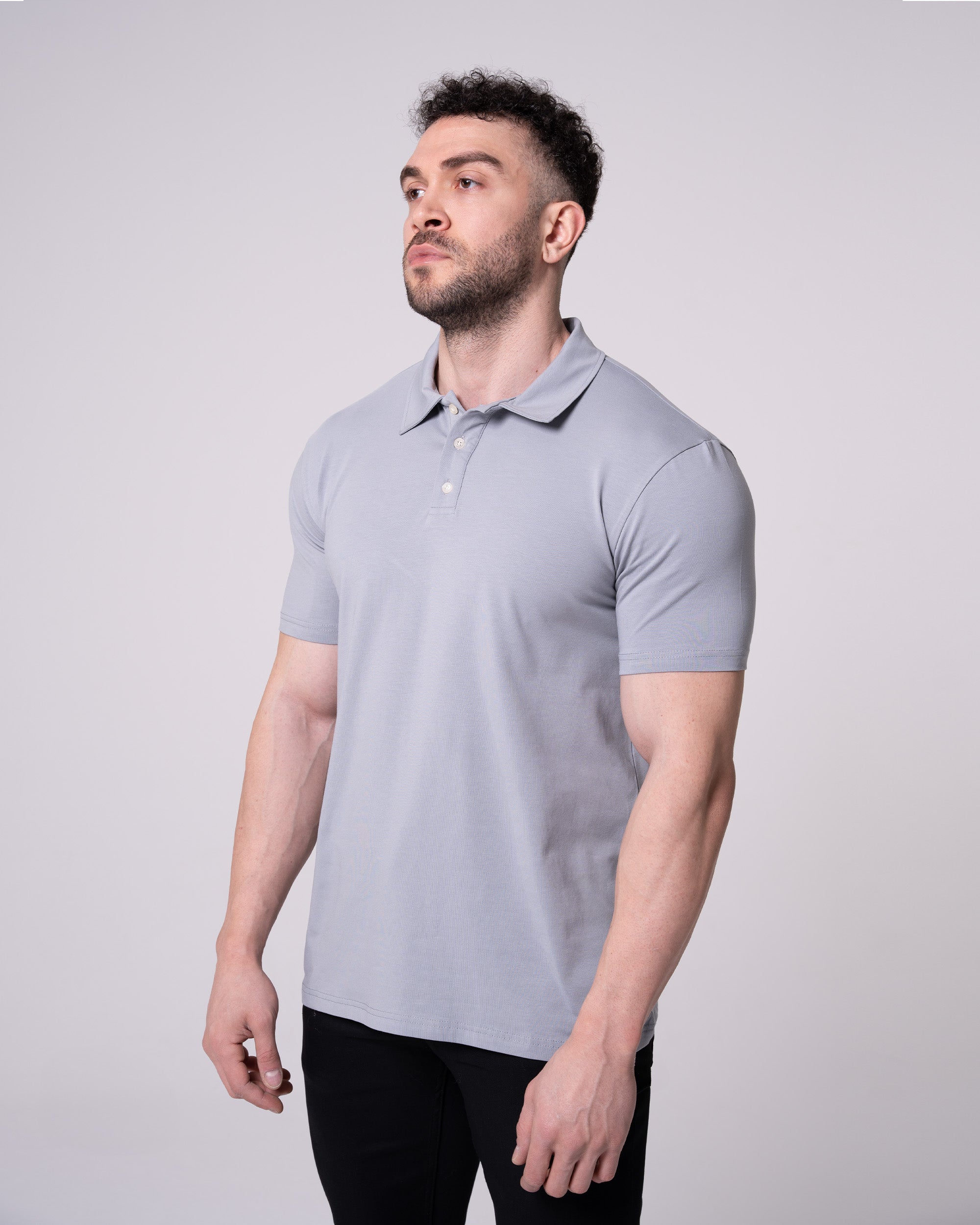 Gri Polo Yaka Tişört