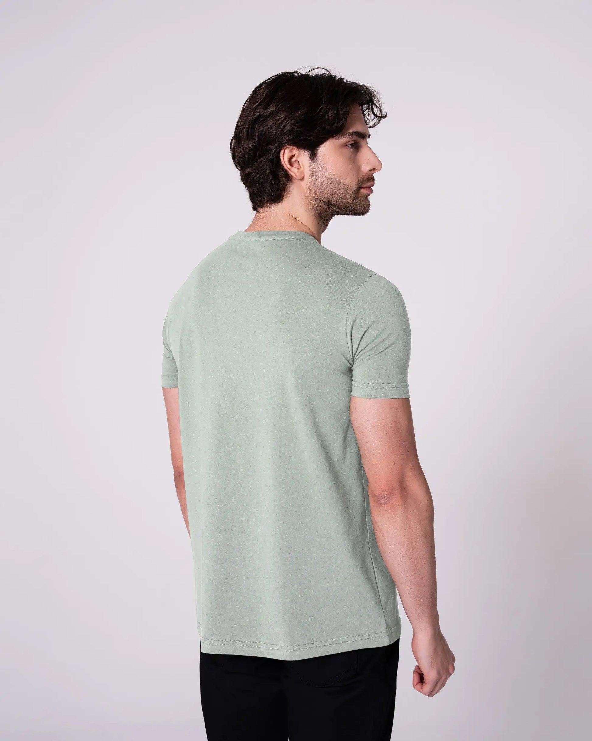 Mint Bisiklet Yaka Tişört Craftlabel