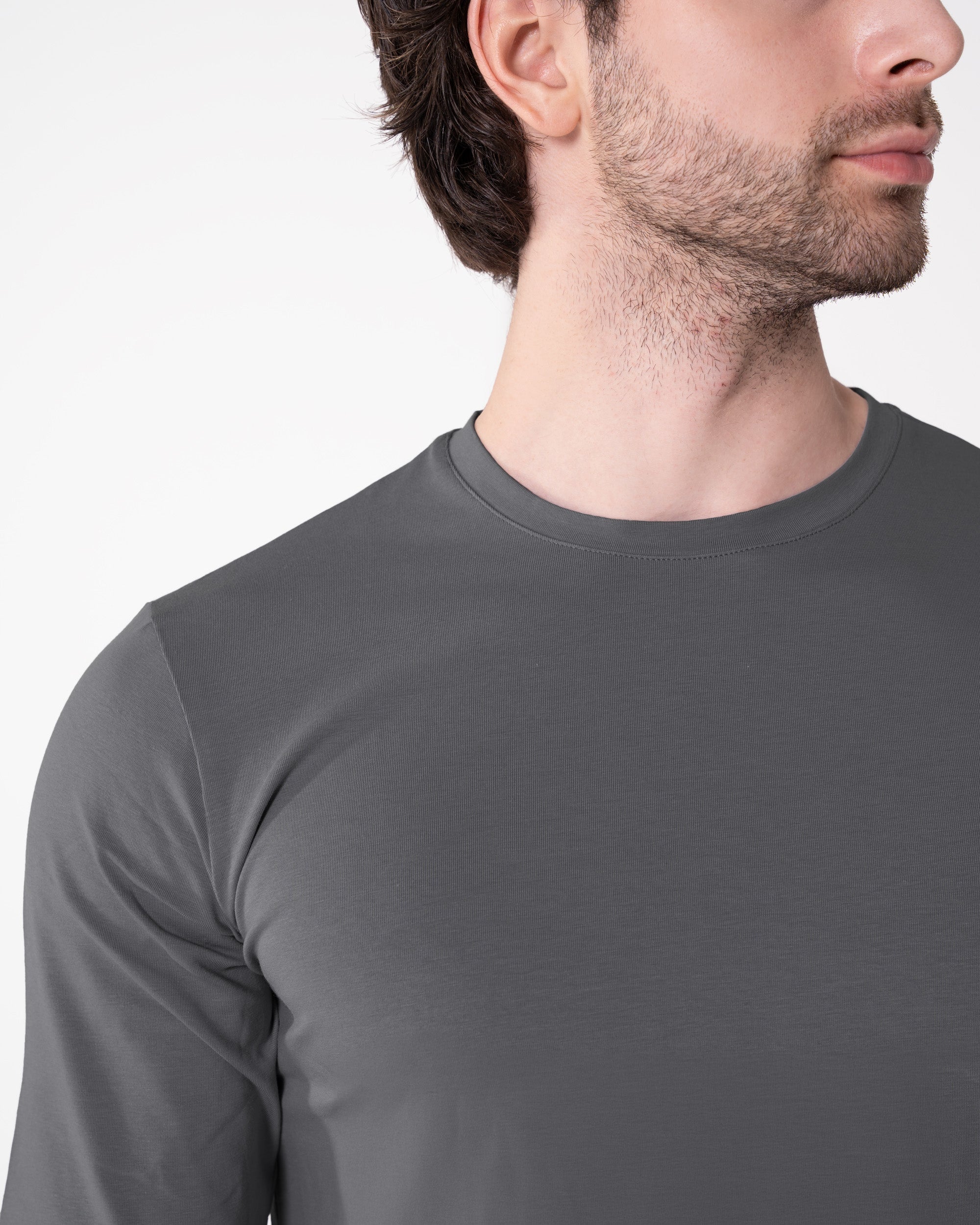 Antrasit Uzun Kollu Tişört Craftlabel