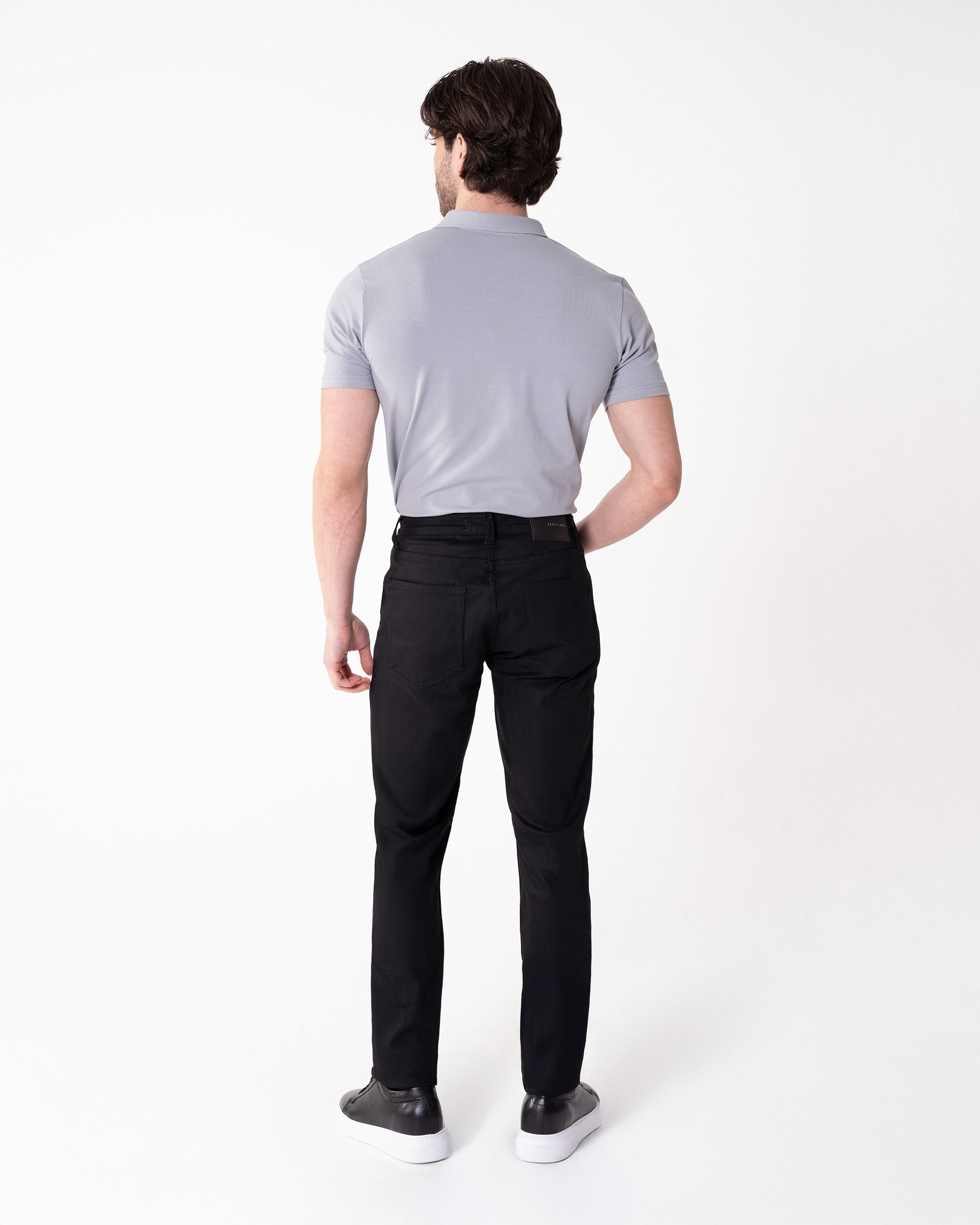 Siyah Comfort Fit Kot Pantolon Craftlabel