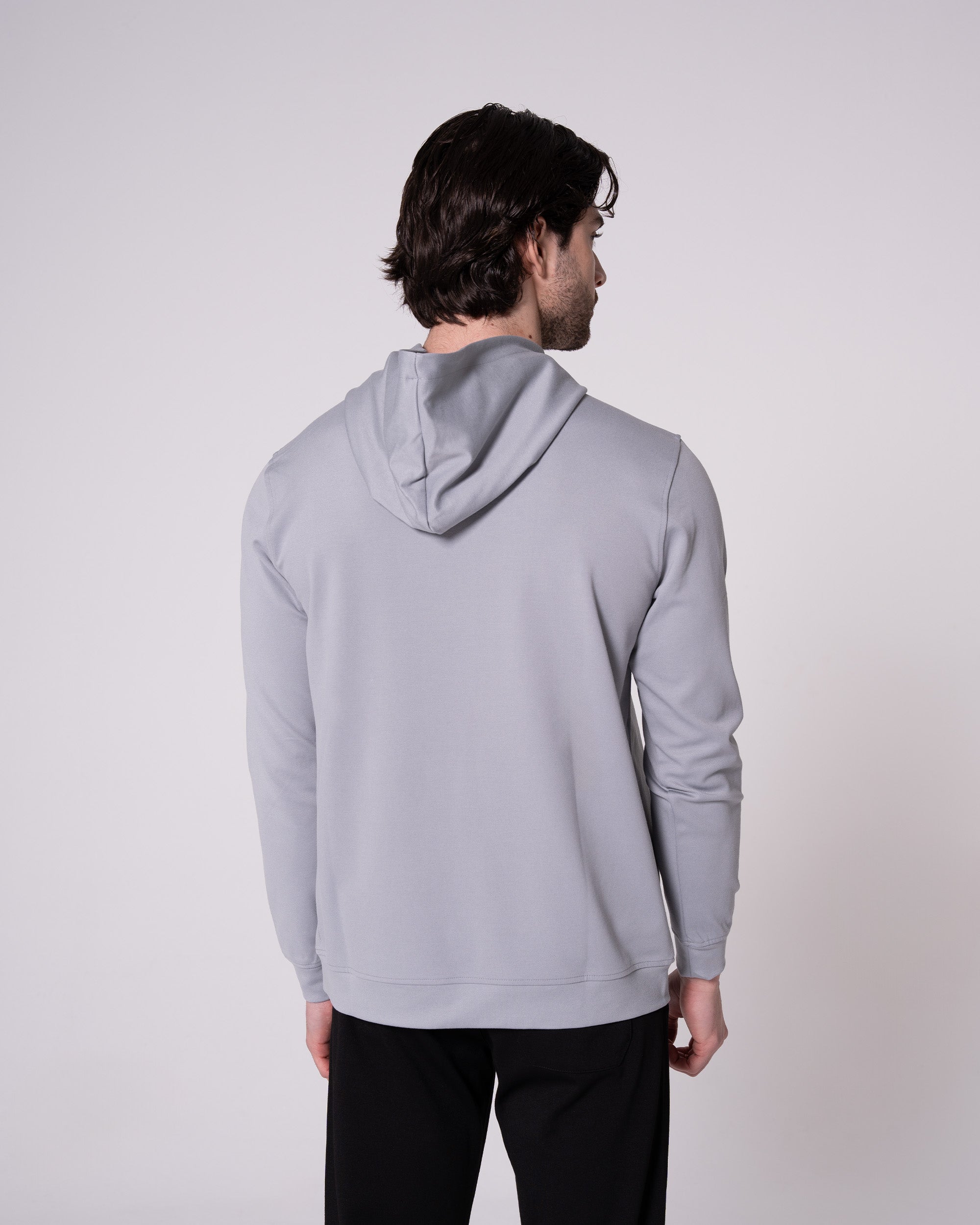 Gri Kapüşonlu Sweaatshirt Craftlabel