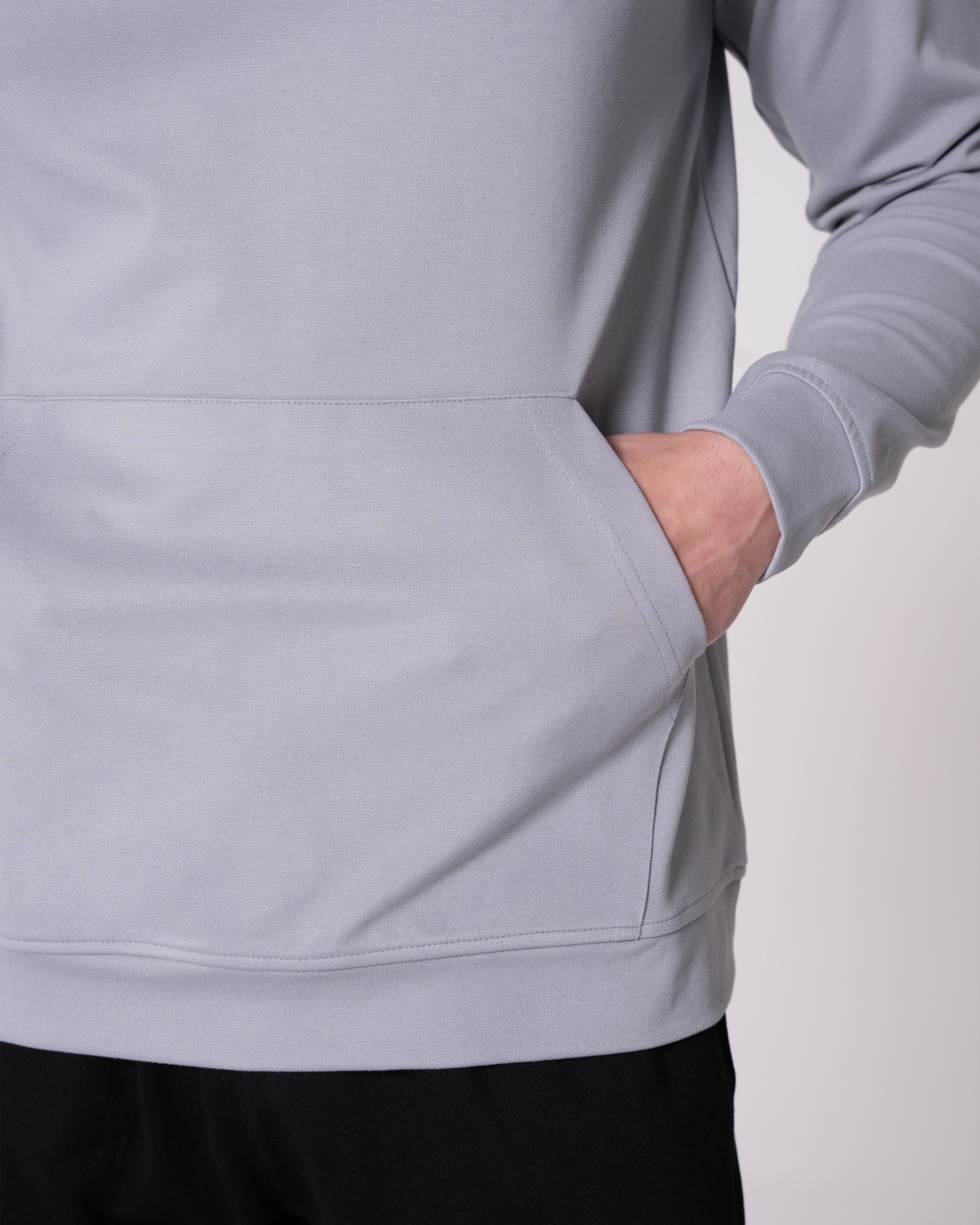 Gri Kapüşonlu Sweaatshirt Craftlabel