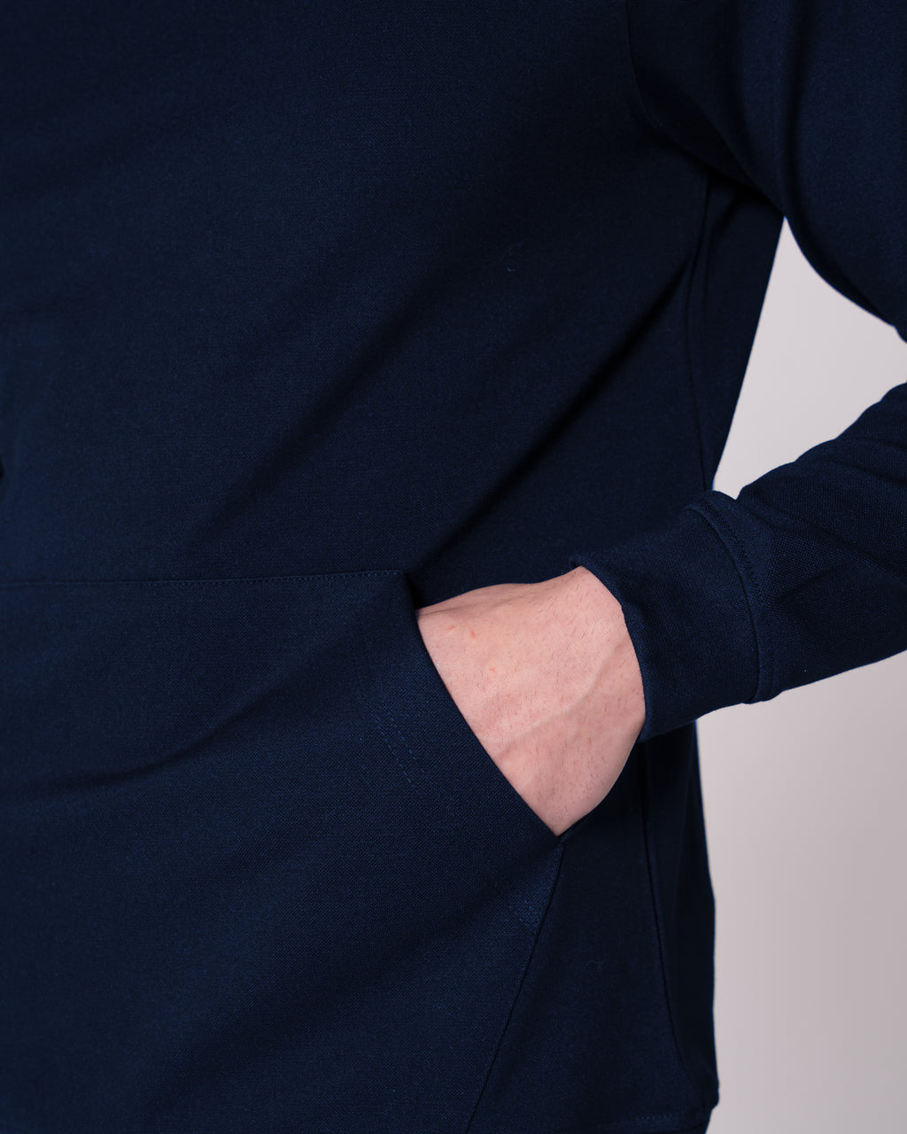 Lacivert Kapüşonlu Sweatshirt