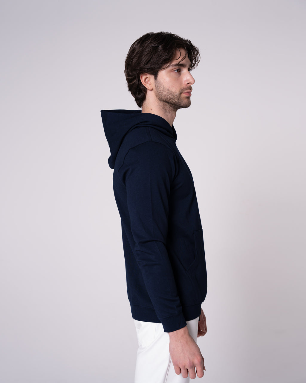 Lacivert Kapüşonlu Sweatshirt