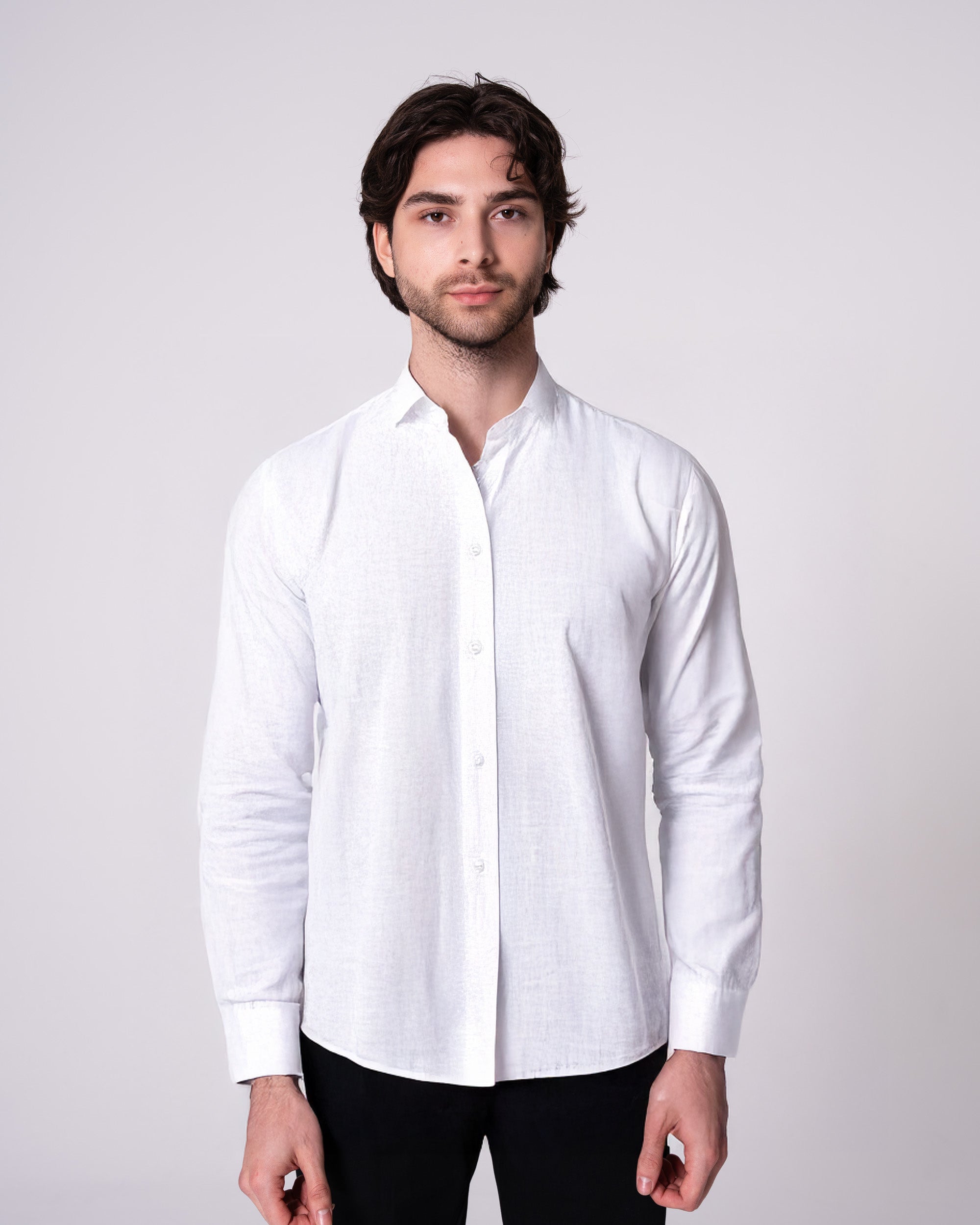 Beyaz Keten Gömlek (Sınırlı Sayıda) Craftlabel