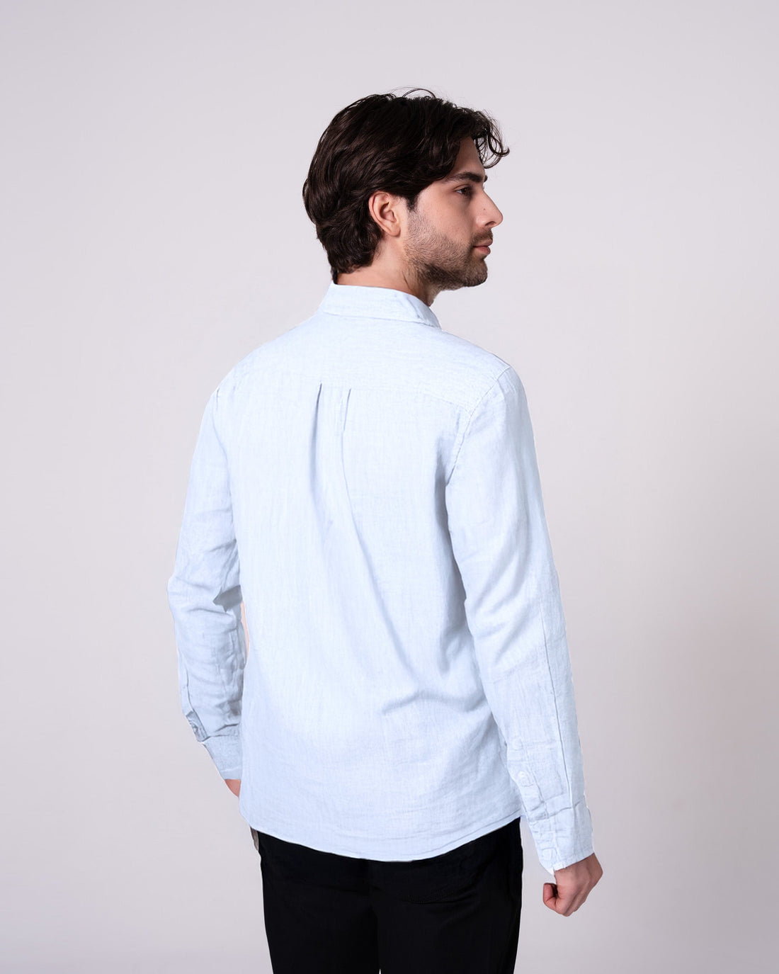 Açık Mavi Keten Gömlek (Sınırlı Sayıda) Craftlabel