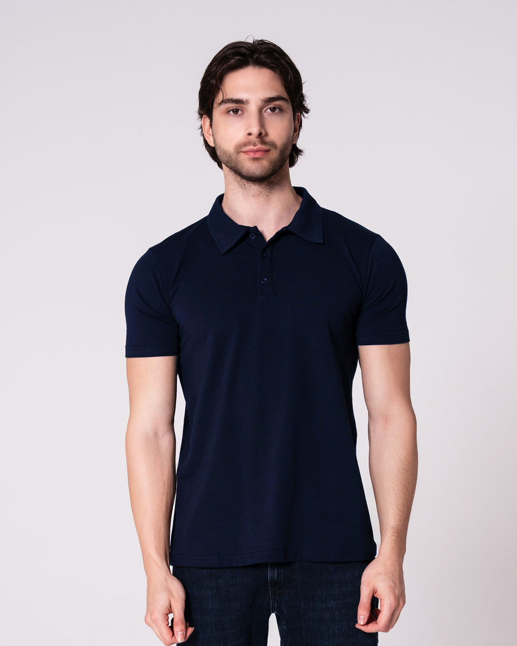 Lacivert Polo Yaka Tişört
