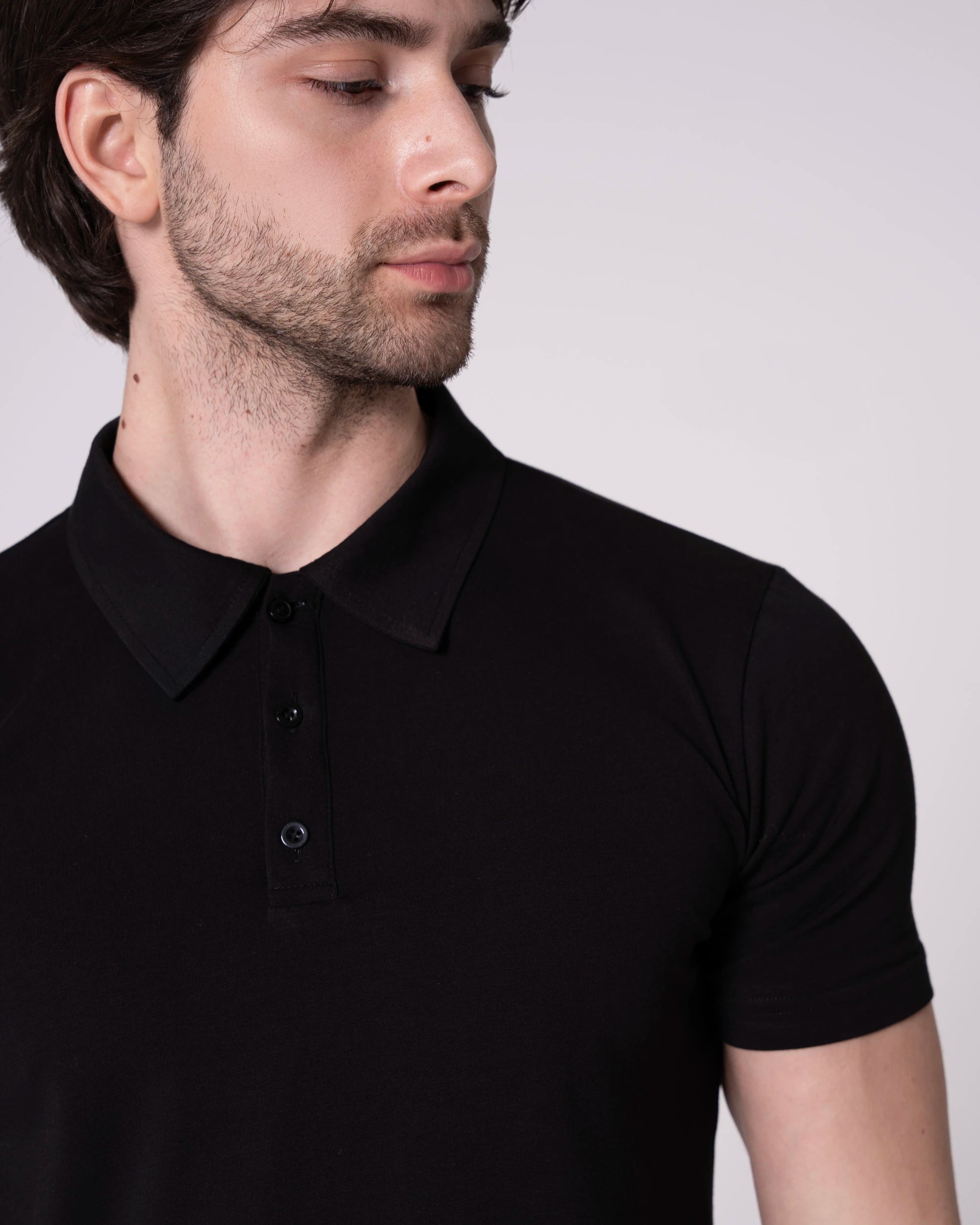 Siyah Polo Yaka Tişört Craftlabel