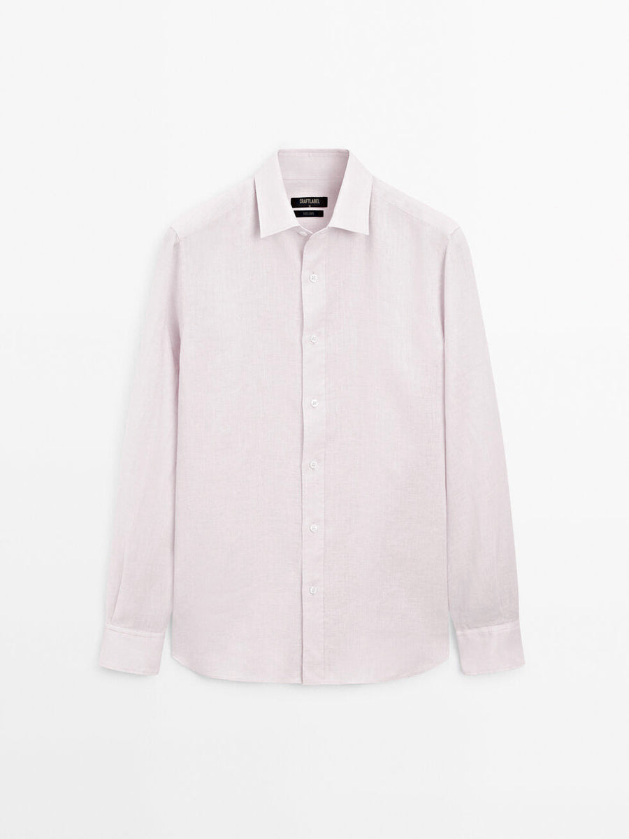 Pembe Keten Gömlek (Sınırlı Sayıda) Craftlabel