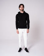 Siyah Kapüşonlu Sweatshirt