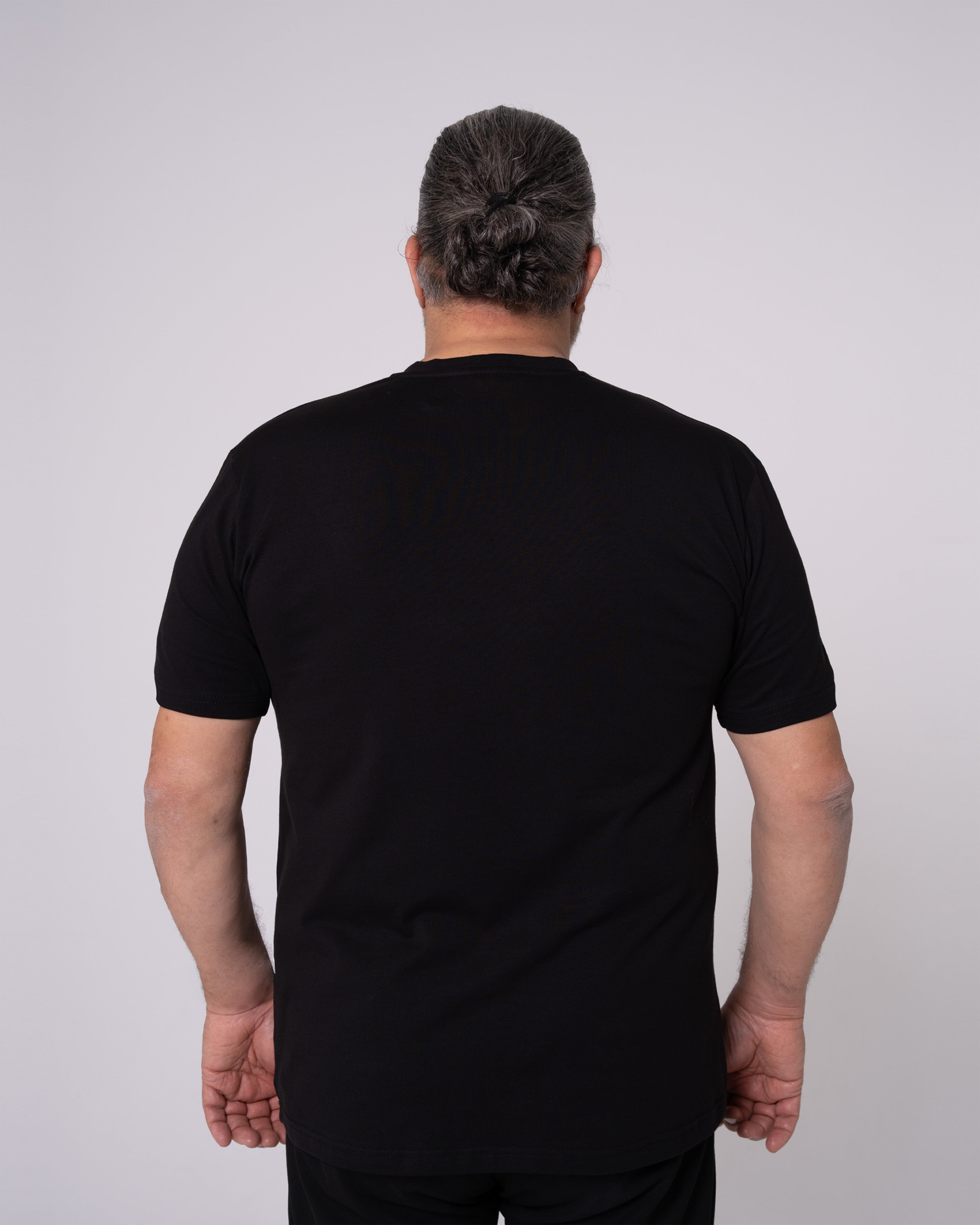 Siyah Bisiklet Yaka Tişört Craftlabel