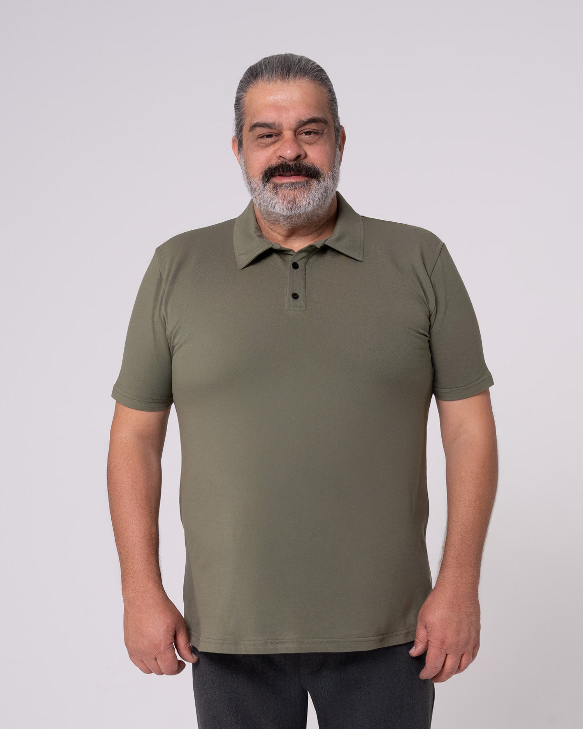 Haki Polo Yaka Tişört