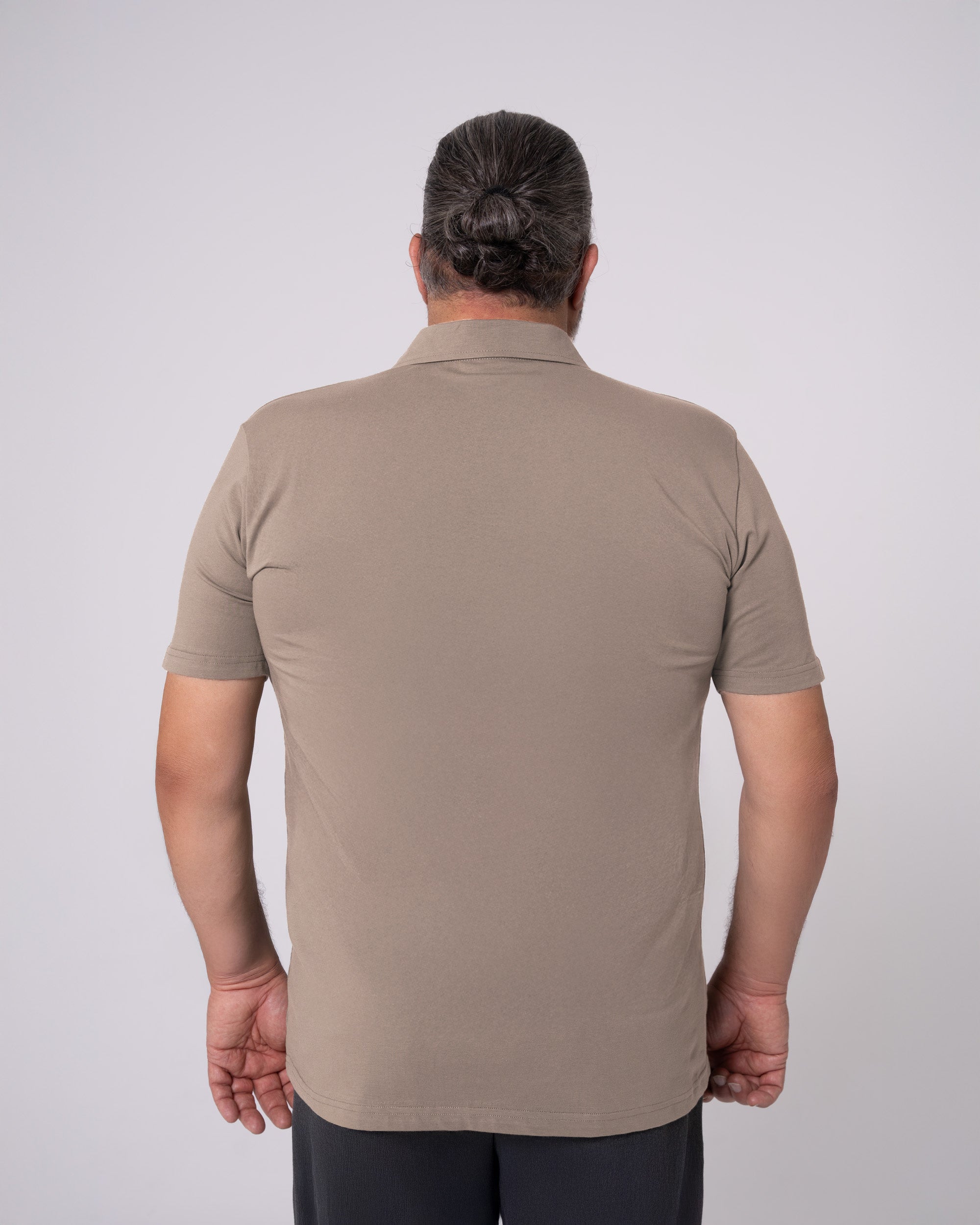 Taş Rengi Polo Yaka Tişört