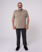 Taş Rengi Polo Yaka Tişört