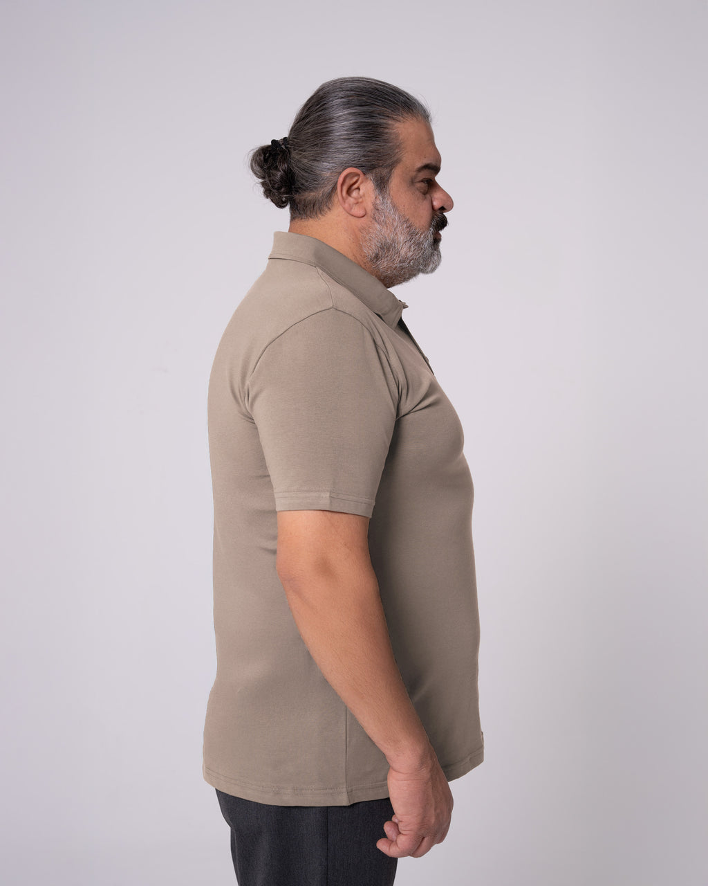 Taş Rengi Polo Yaka Tişört