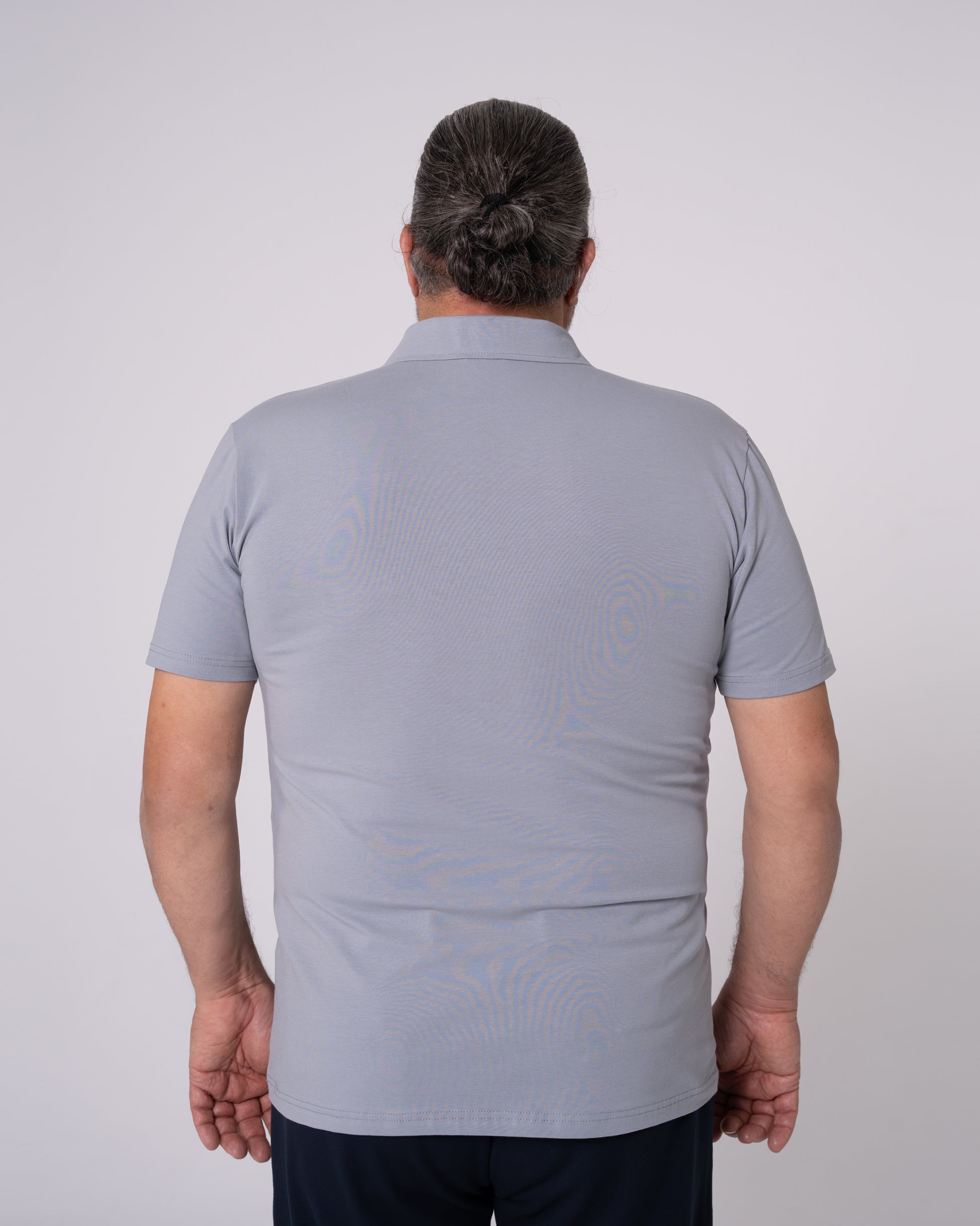 Gri Polo Yaka Tişört