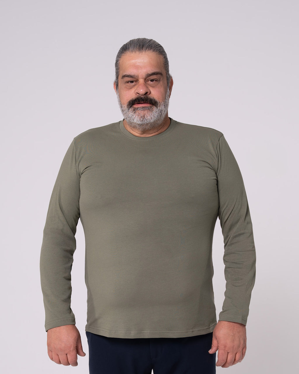 Haki Uzun Kollu Tişört