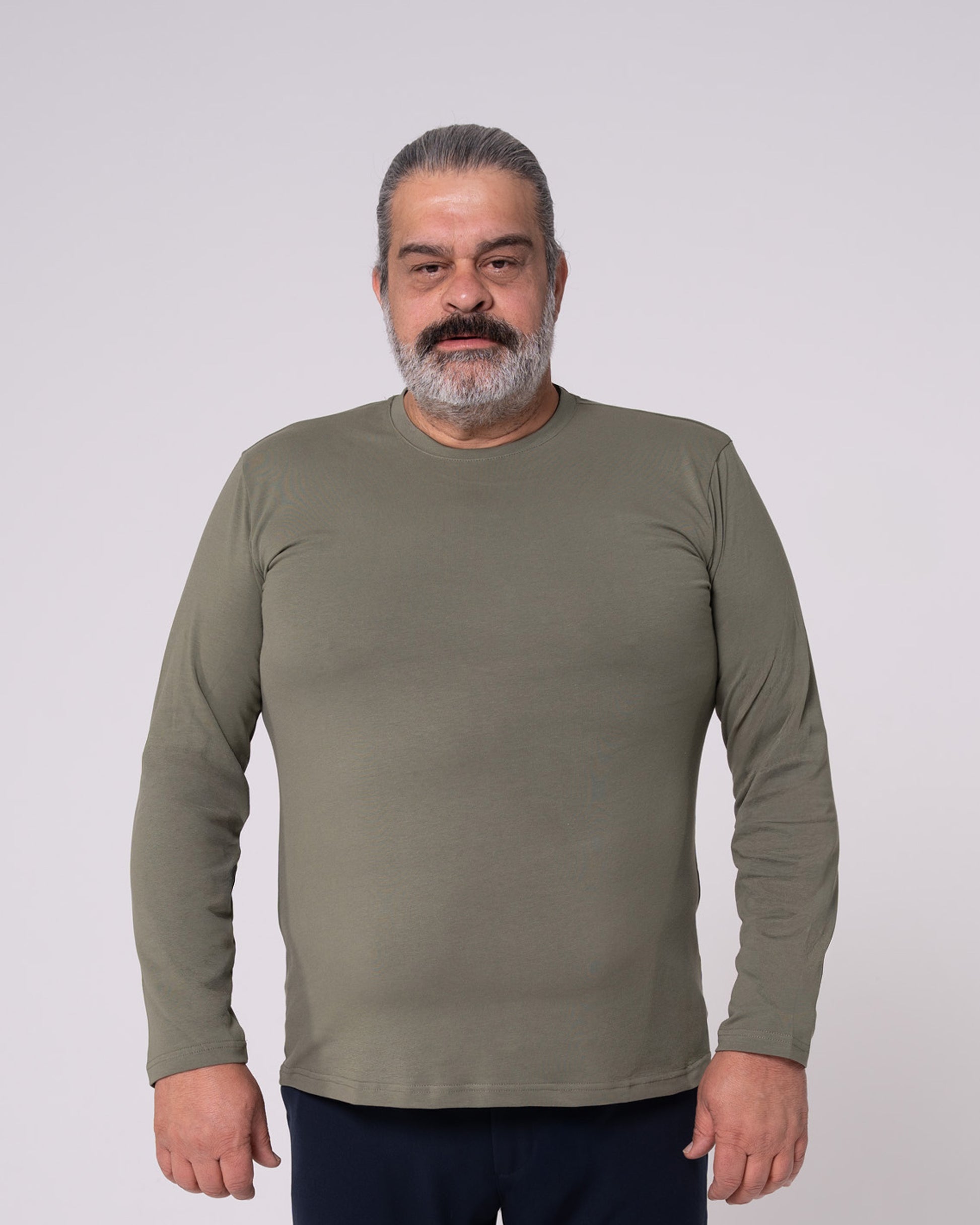 Haki Uzun Kollu Tişört