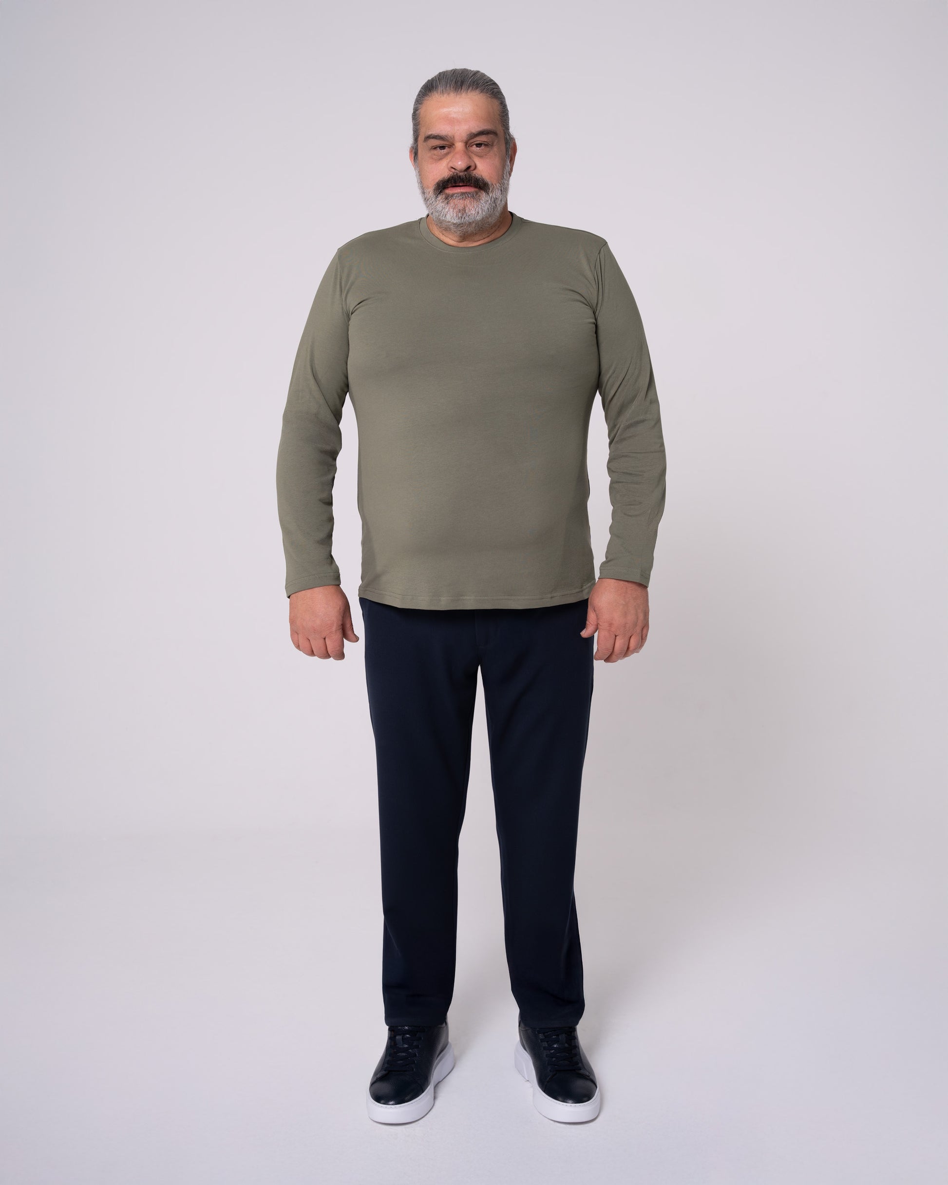 Haki Uzun Kollu Tişört