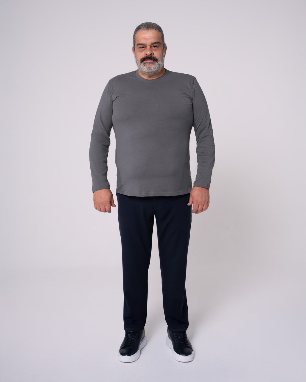 Antrasit Uzun Kollu Tişört