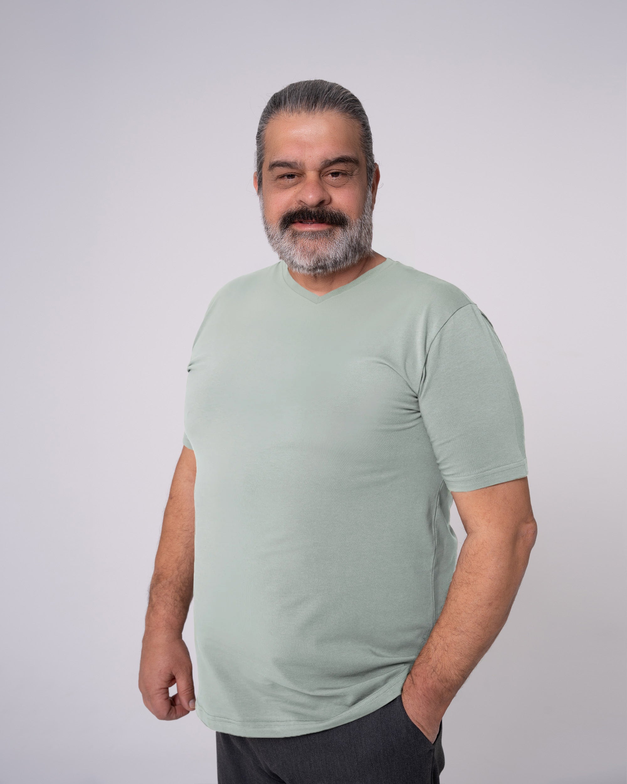 Mint V Yaka Tişört