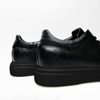 Siyah - Siyah Elevation Deri Sneaker