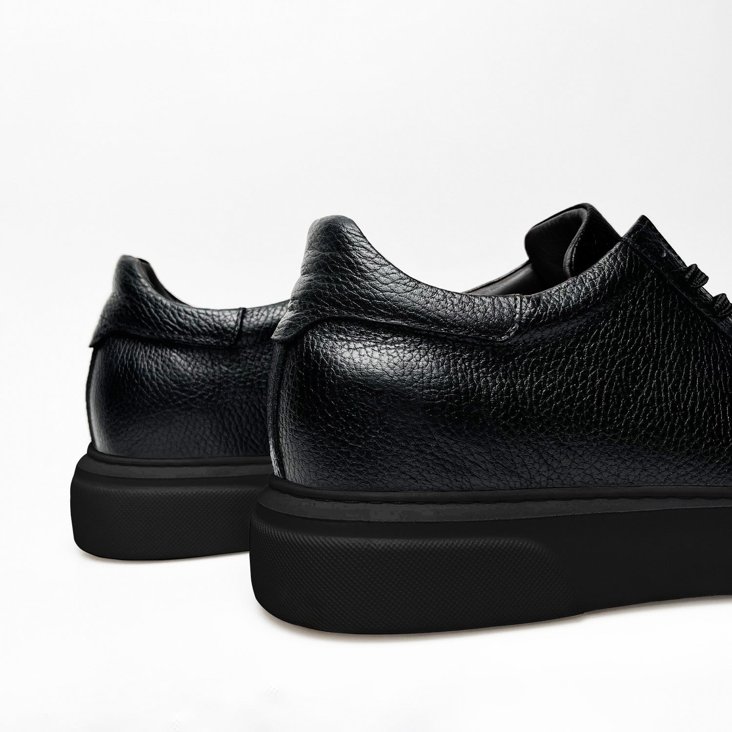 Siyah - Siyah Elevation Deri Sneaker