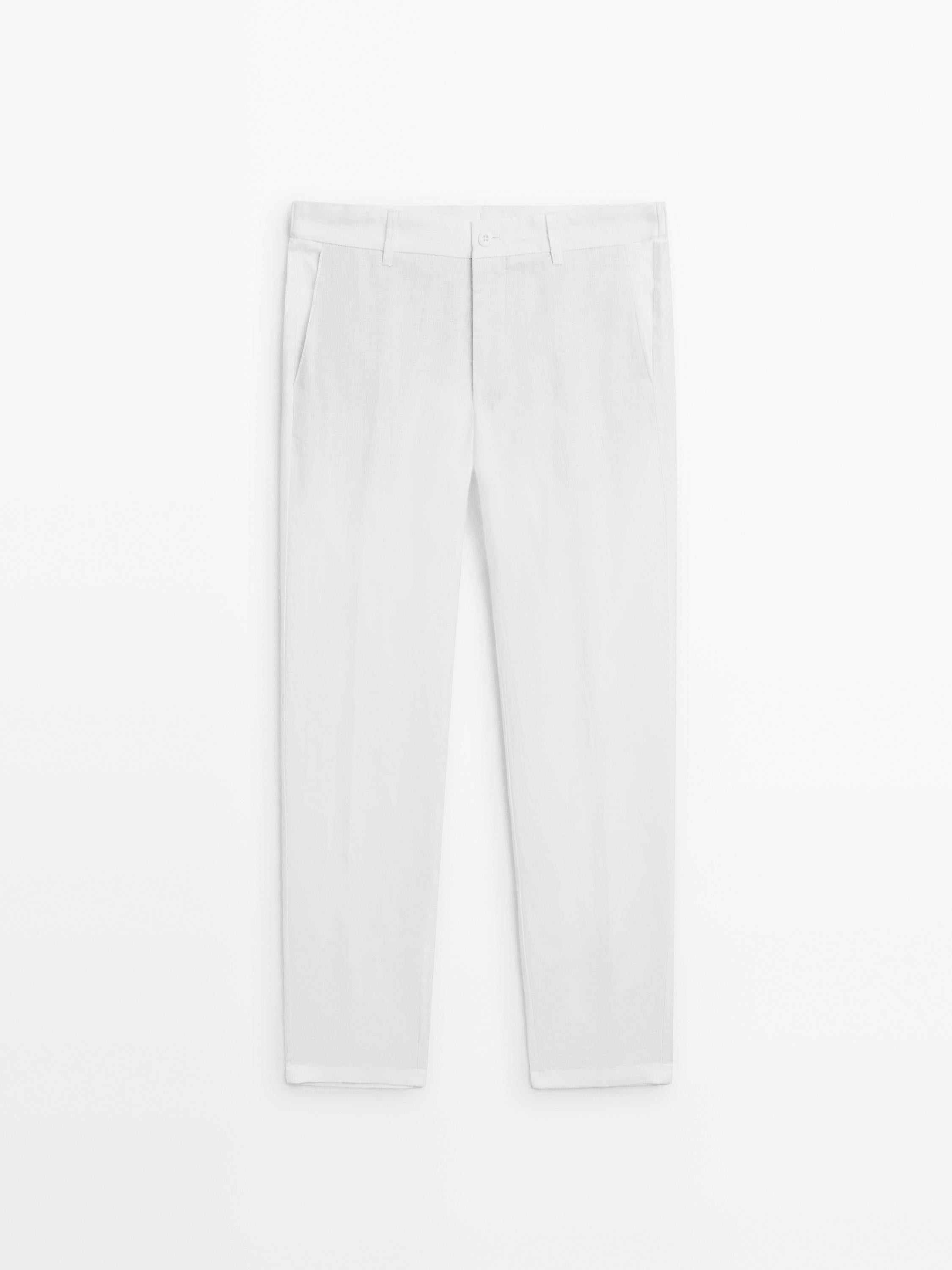 Beyaz Keten Pantolon (Sınırlı Sayıda) Craftlabel