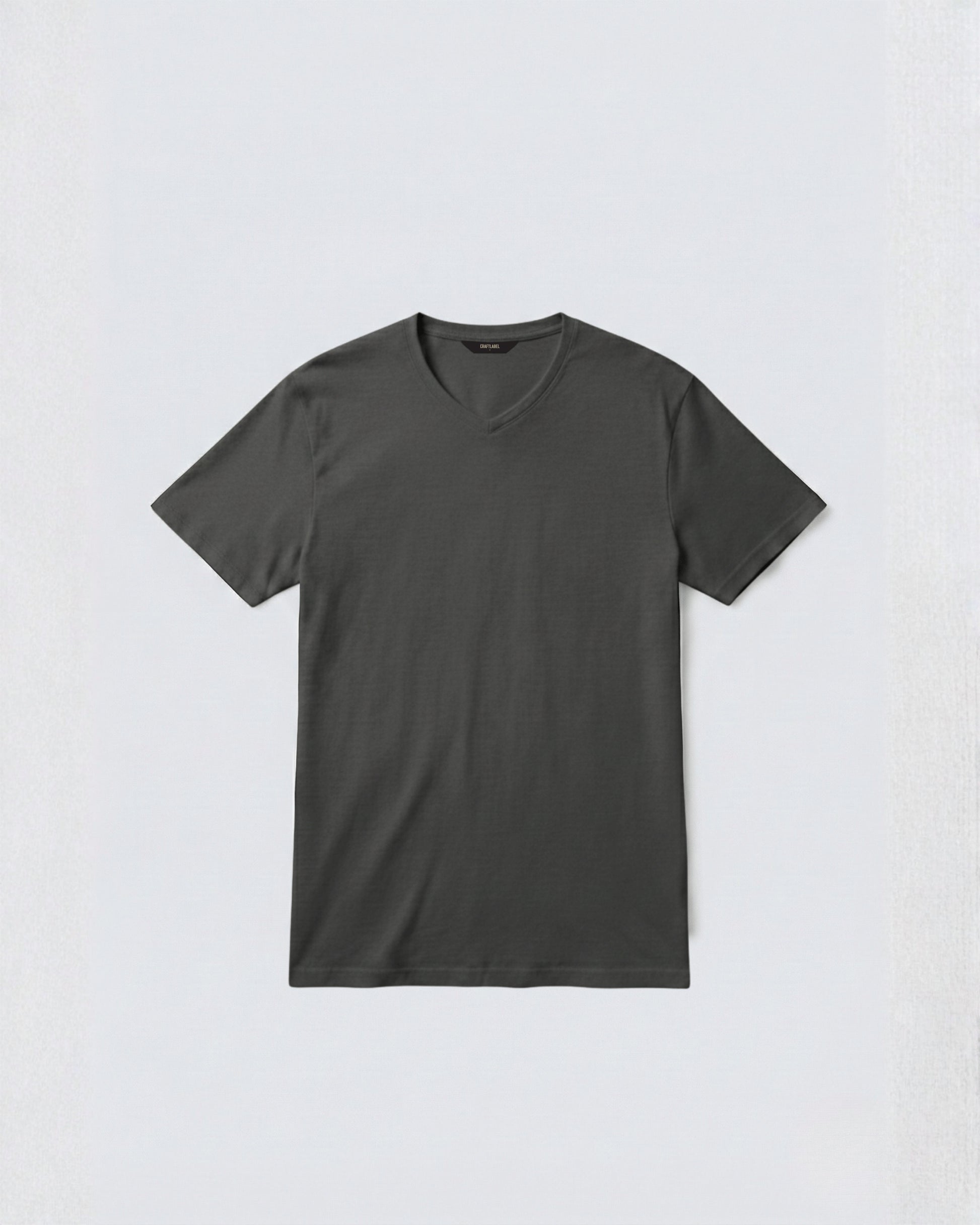 Antrasit V Yaka Tişört Craftlabel