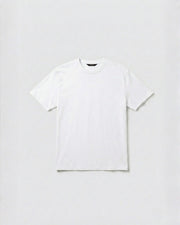 Beyaz Bisiklet Yaka Tişört Craftlabel