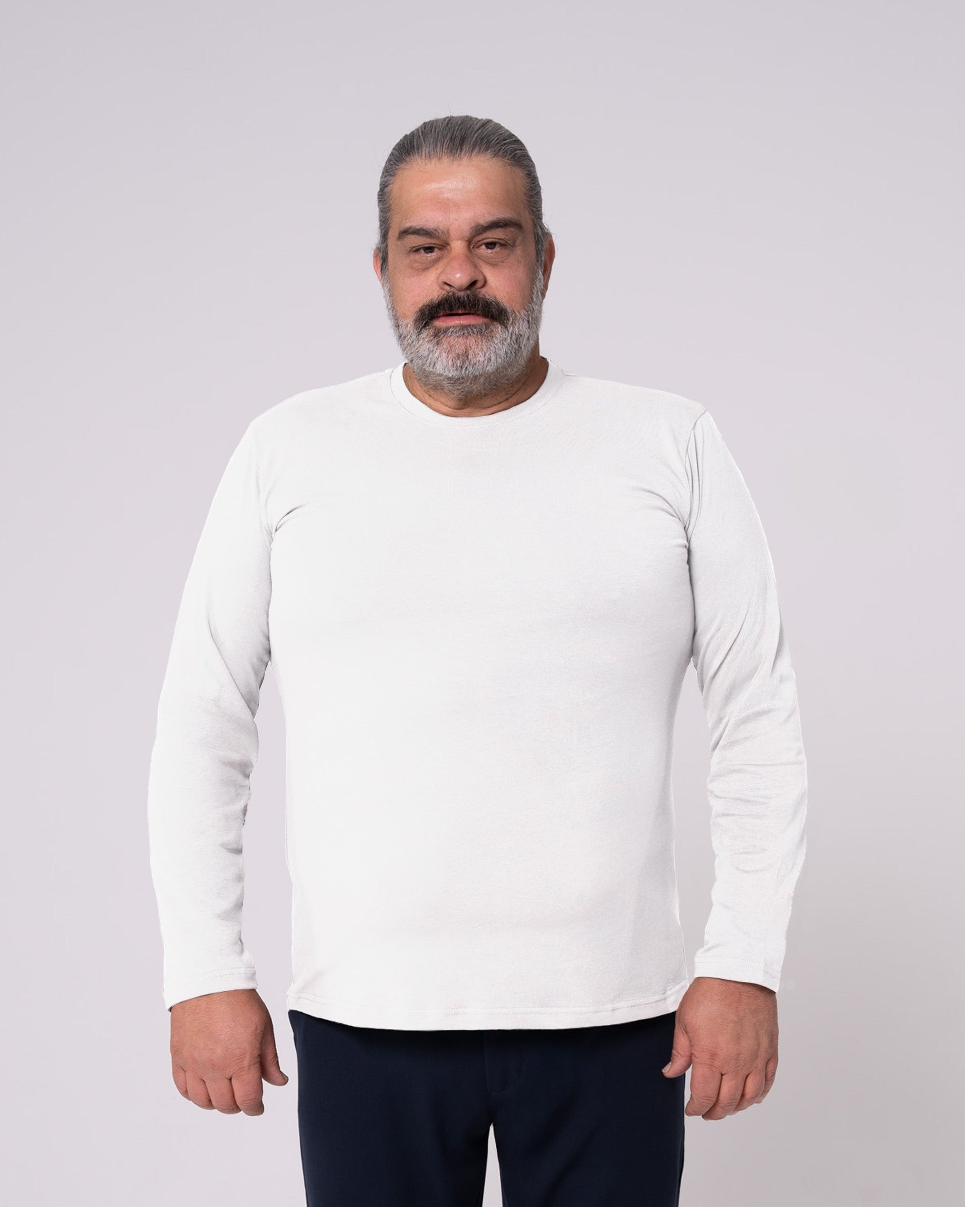 Beyaz Uzun Kollu Tişört Craftlabel