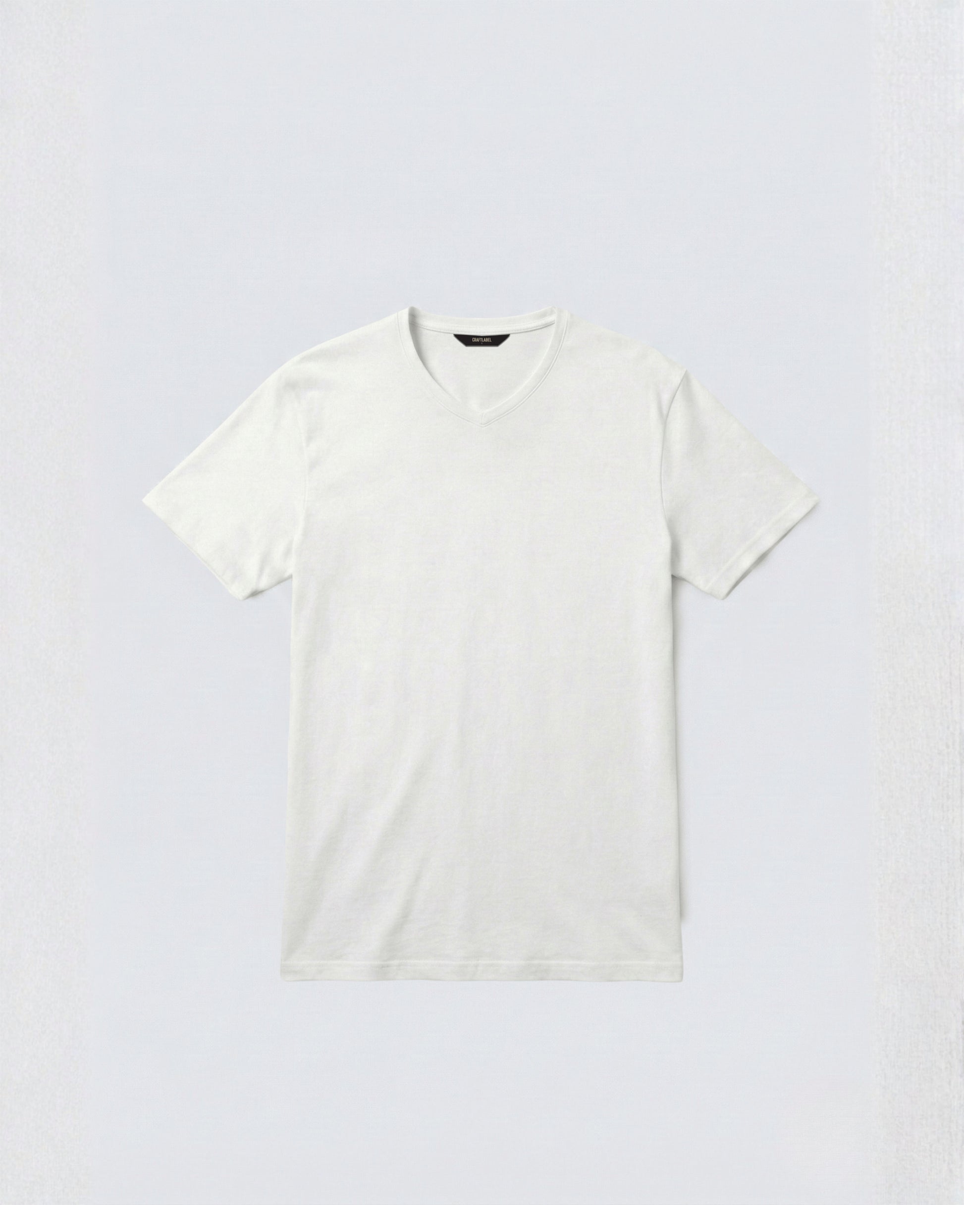 Beyaz V Yaka Tişört Craftlabel