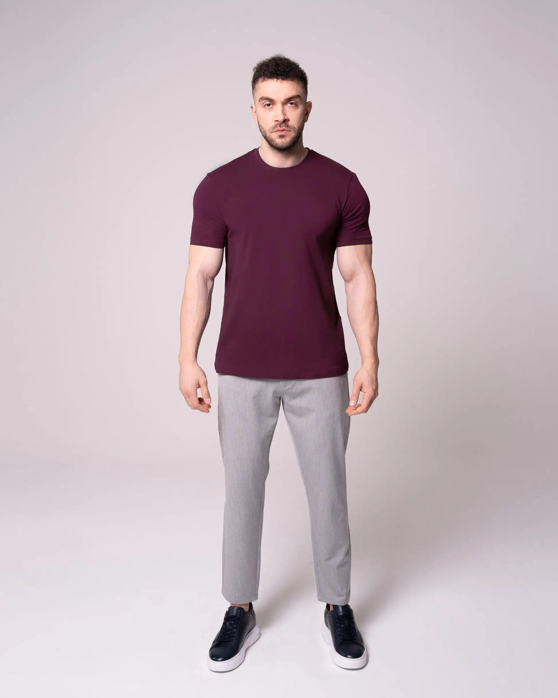 Bordo Bisiklet Yaka Tişört Craftlabel