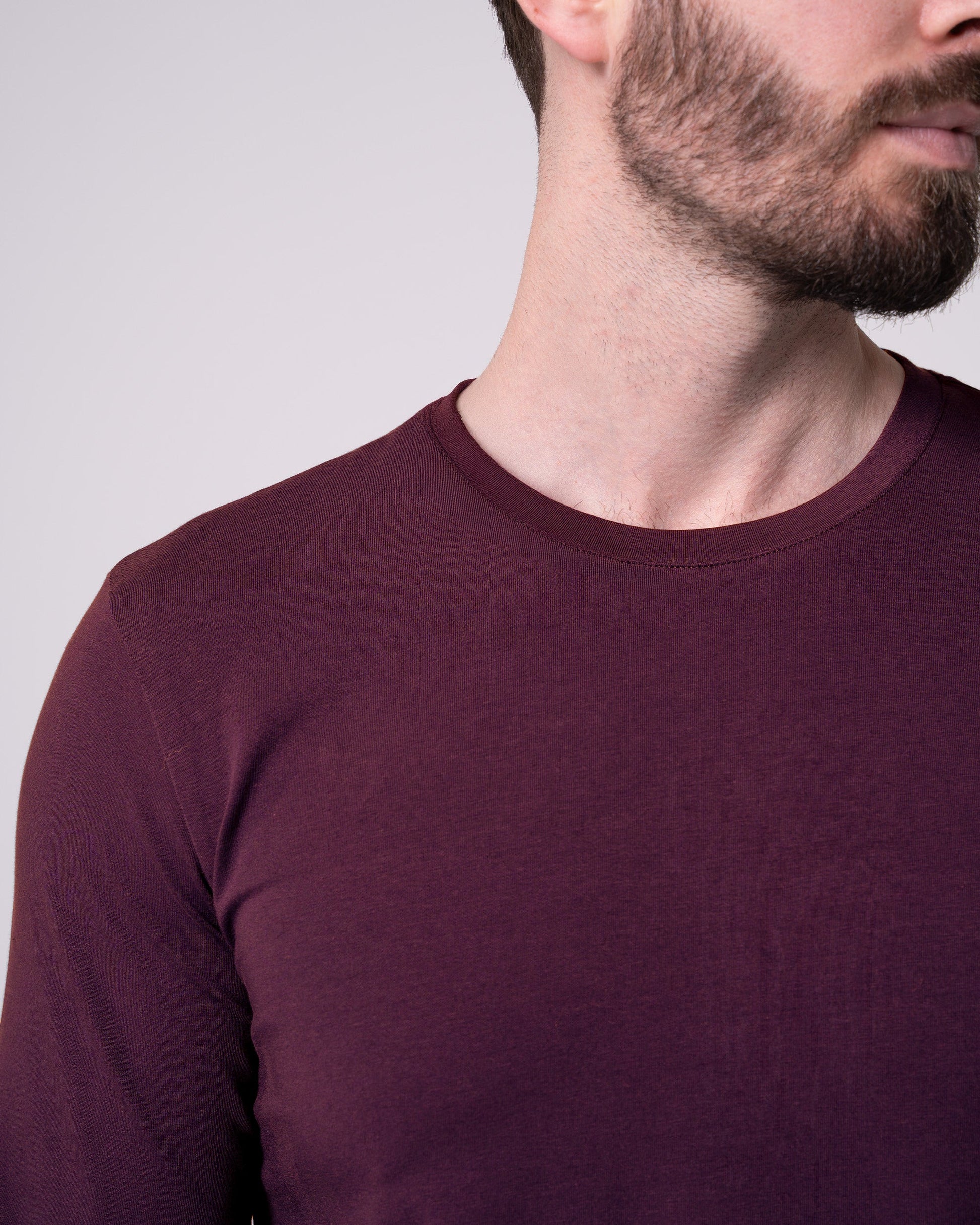 Bordo Uzun Kollu Tişört Craftlabel