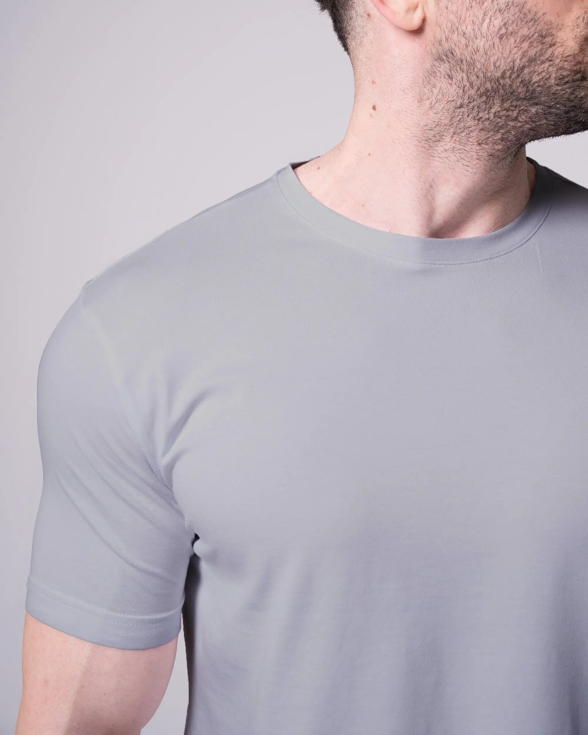 Gri Bisiklet Yaka Tişört Craftlabel