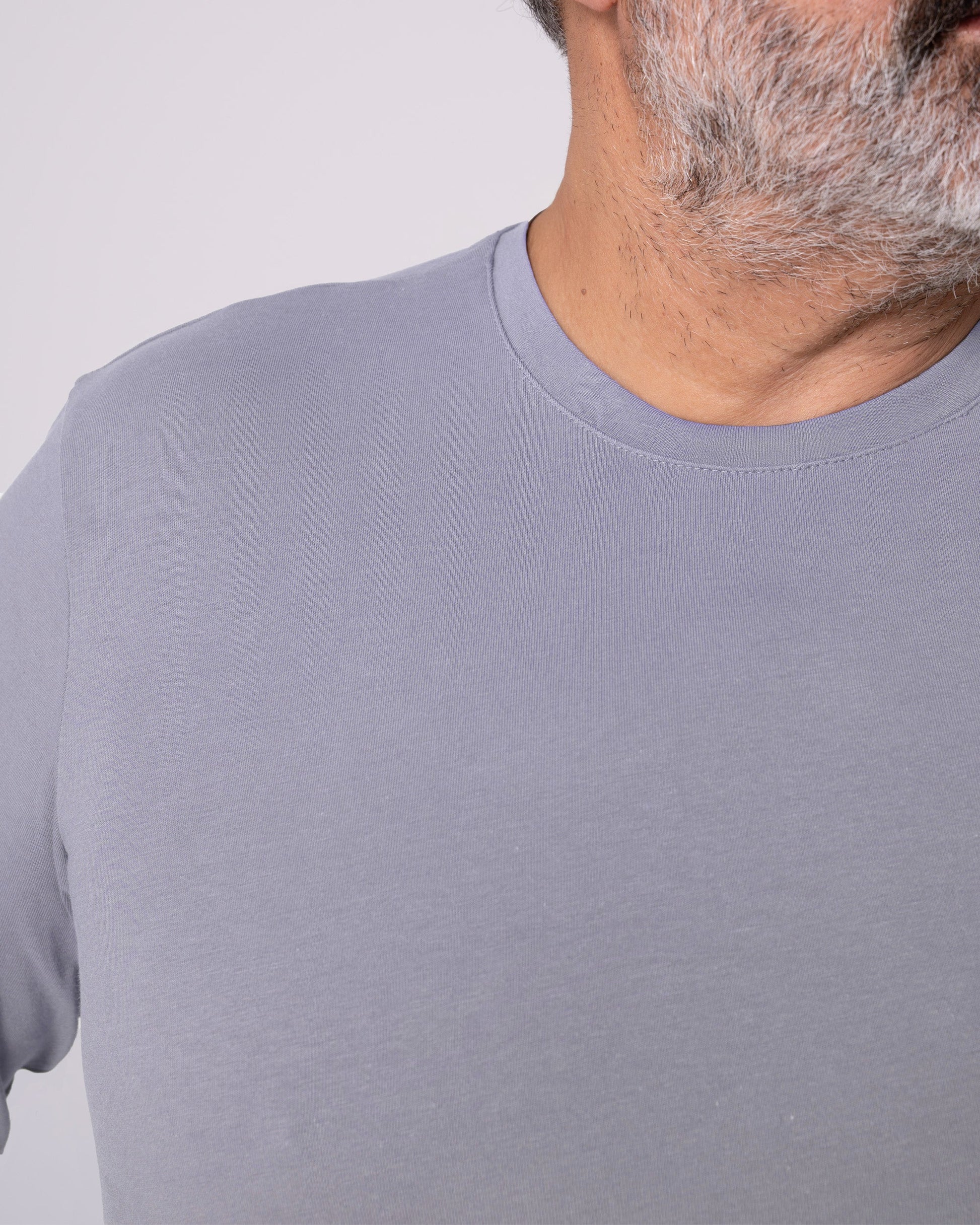 Gri Uzun Kollu Tişört Craftlabel