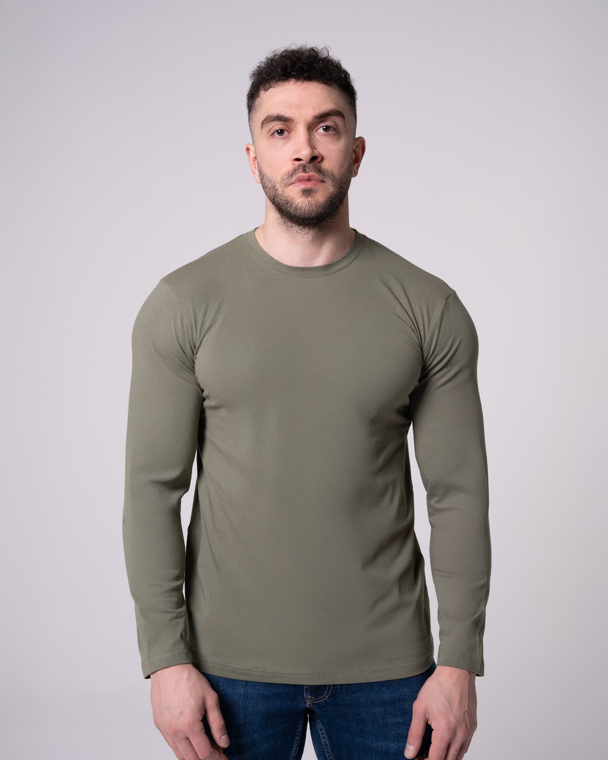 Haki Uzun Kollu Tişört Craftlabel