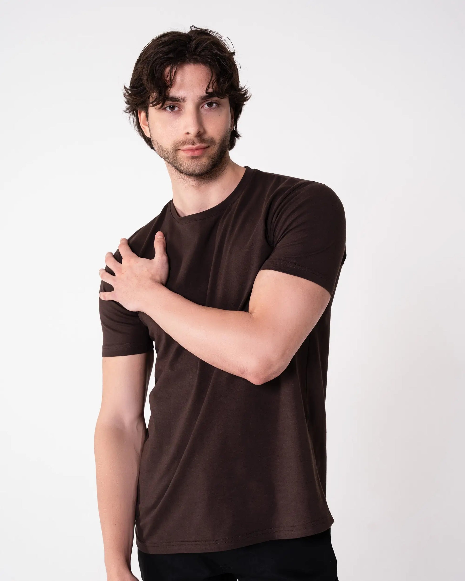 Kahverengi Bisiklet Yaka Tişört Craftlabel