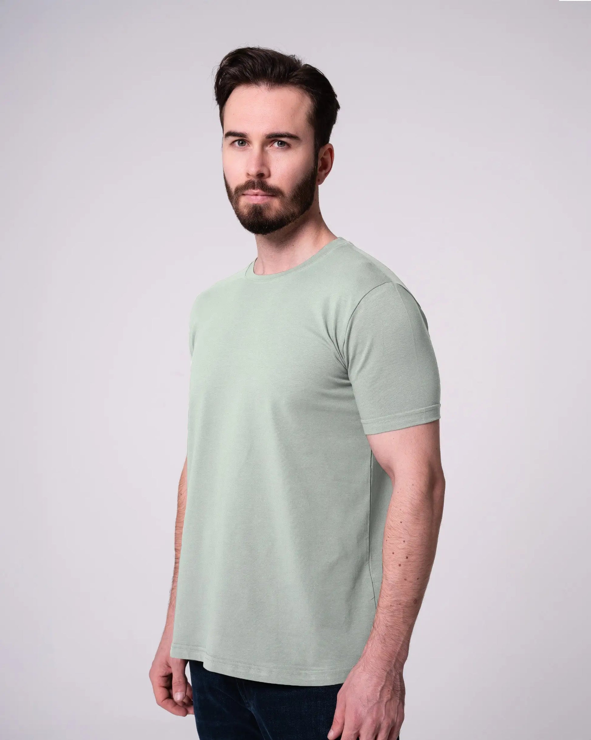 Mint Bisiklet Yaka Tişört Craftlabel
