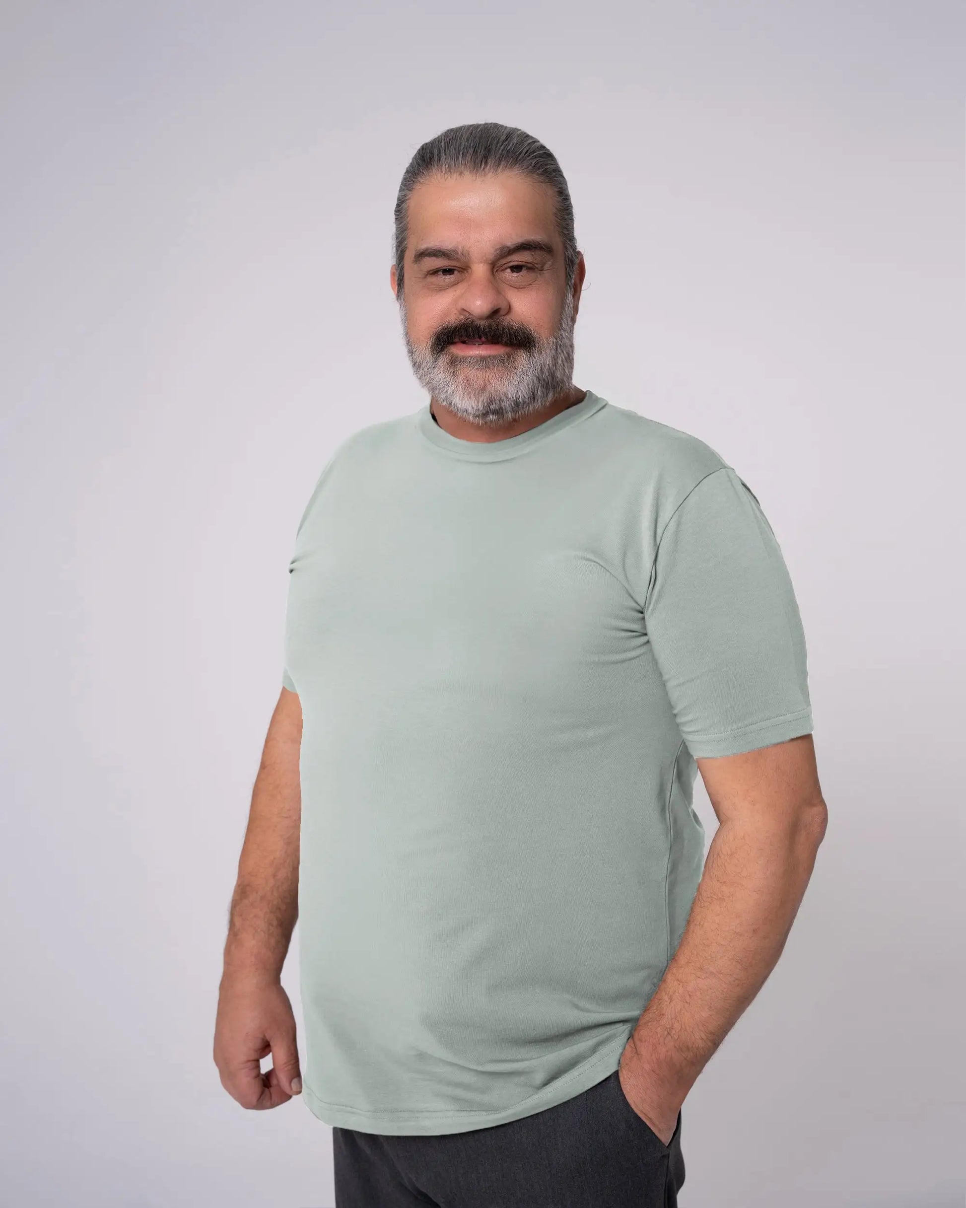 Mint Bisiklet Yaka Tişört Craftlabel