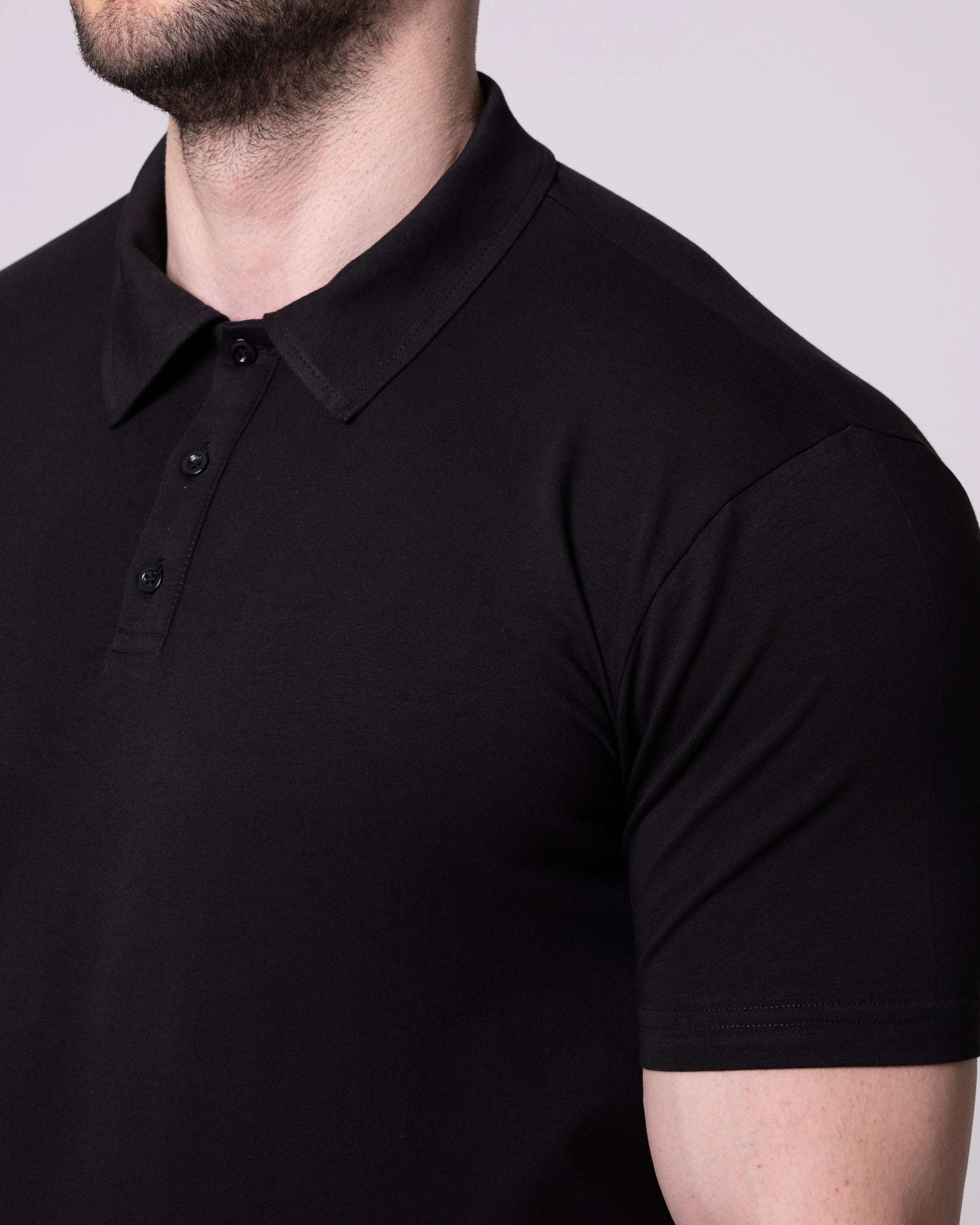 Siyah Polo Yaka Tişört Craftlabel