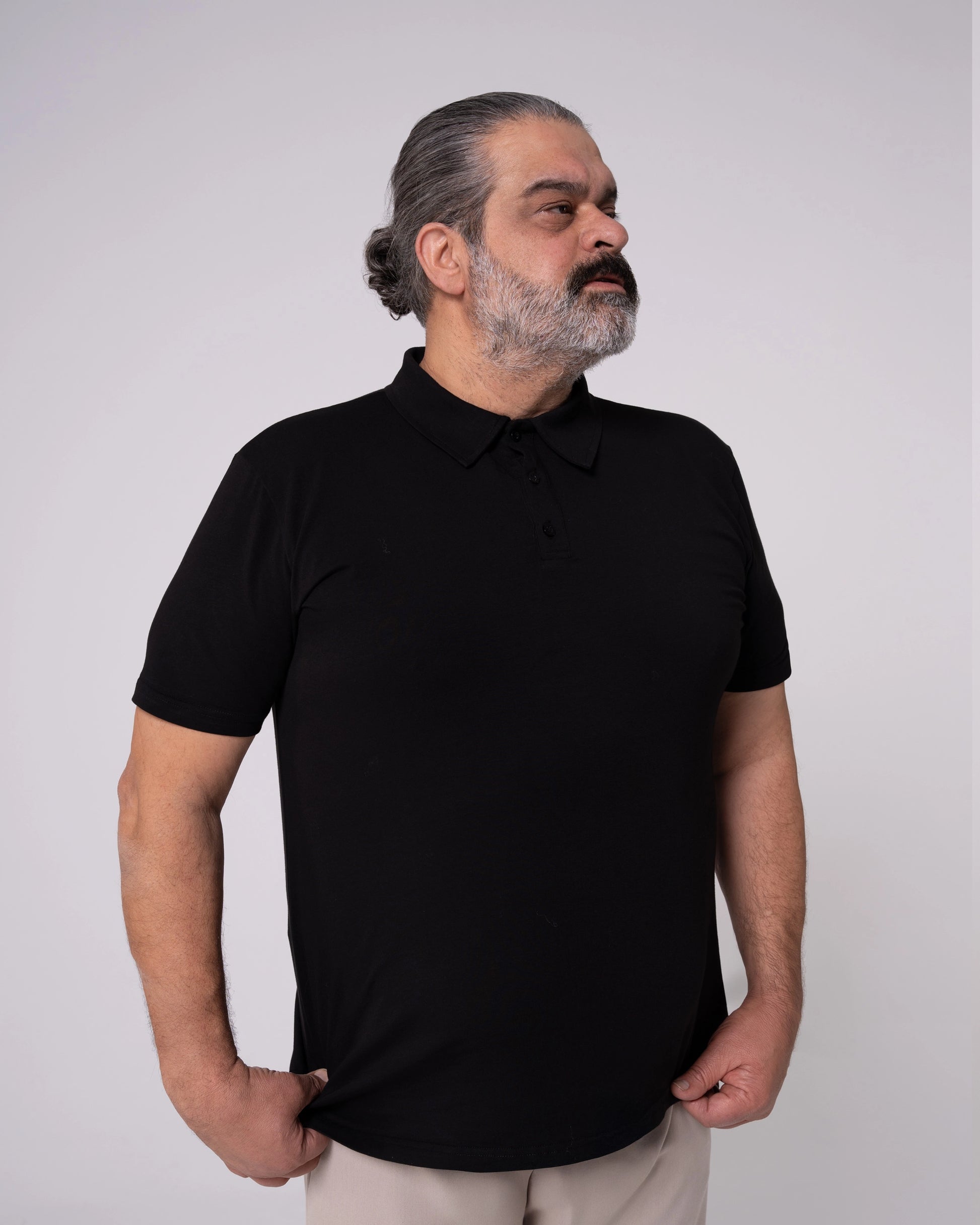 Siyah Polo Yaka Tişört Craftlabel