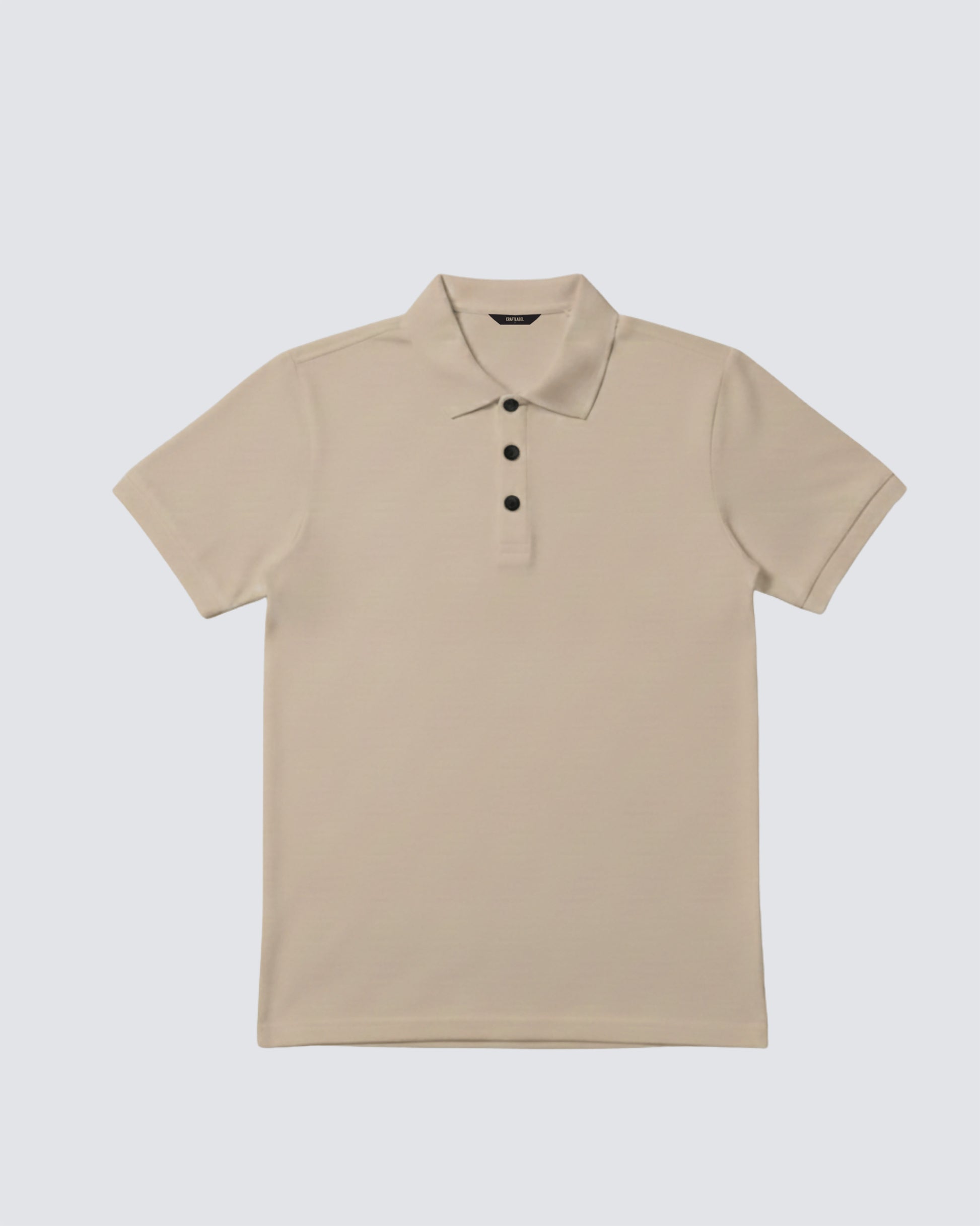 Taş Rengi Polo Yaka Tişört Craftlabel